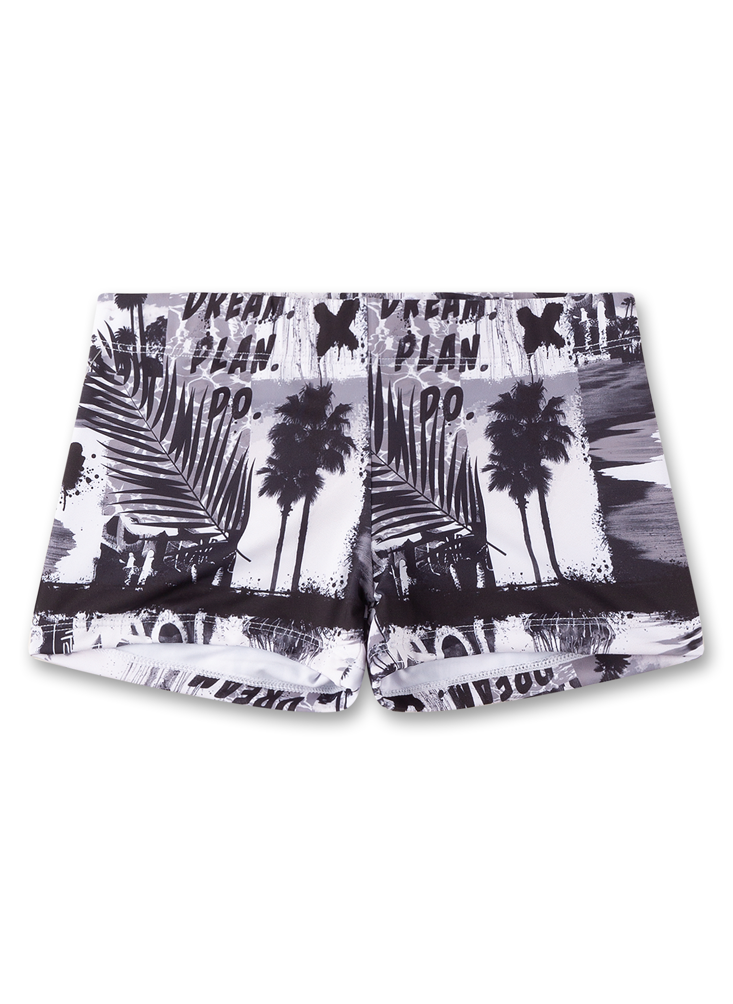 Jungen-Badehose schwarz