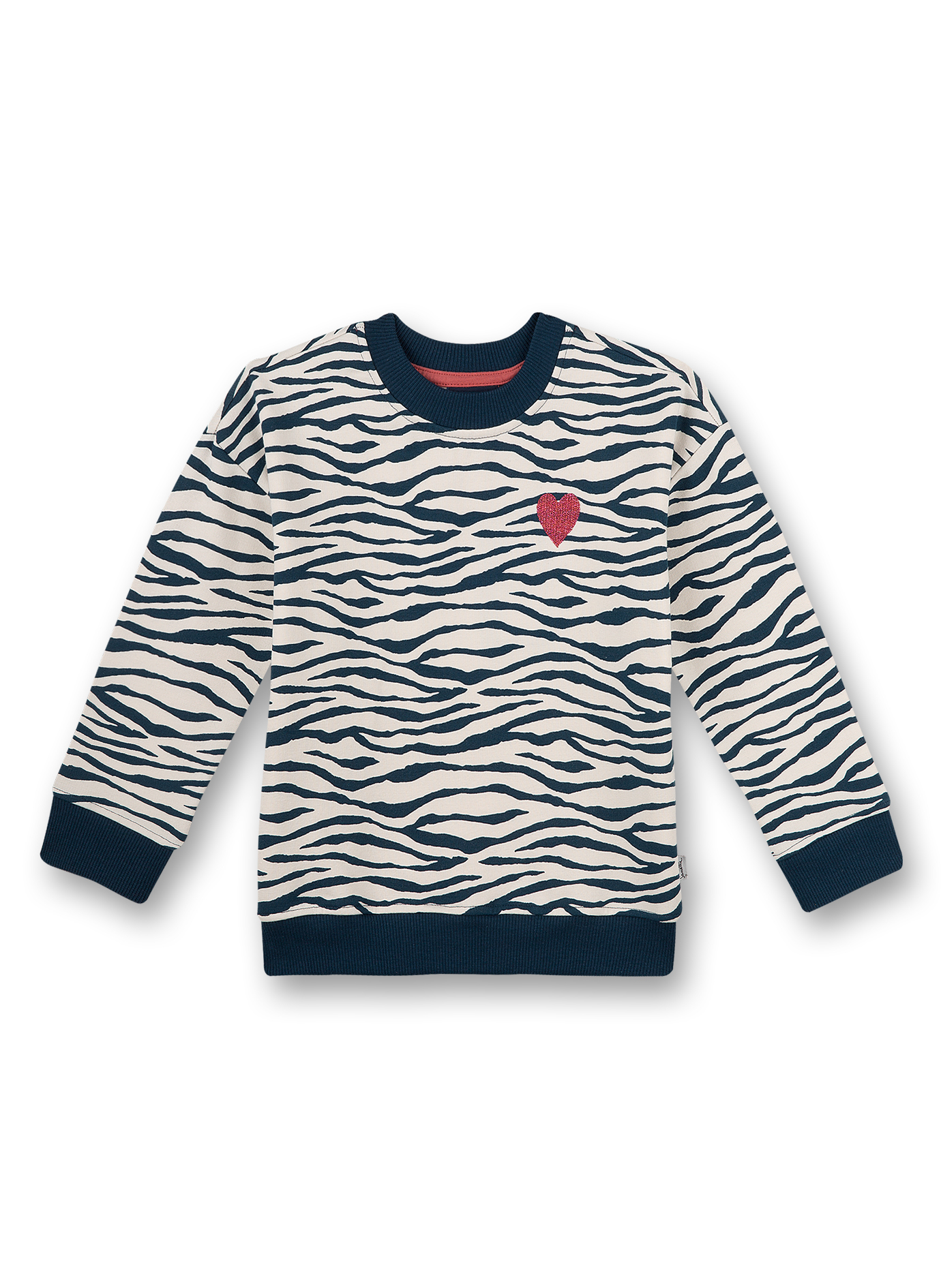 Mädchen-Sweatshirt Blau Crazy Zebra