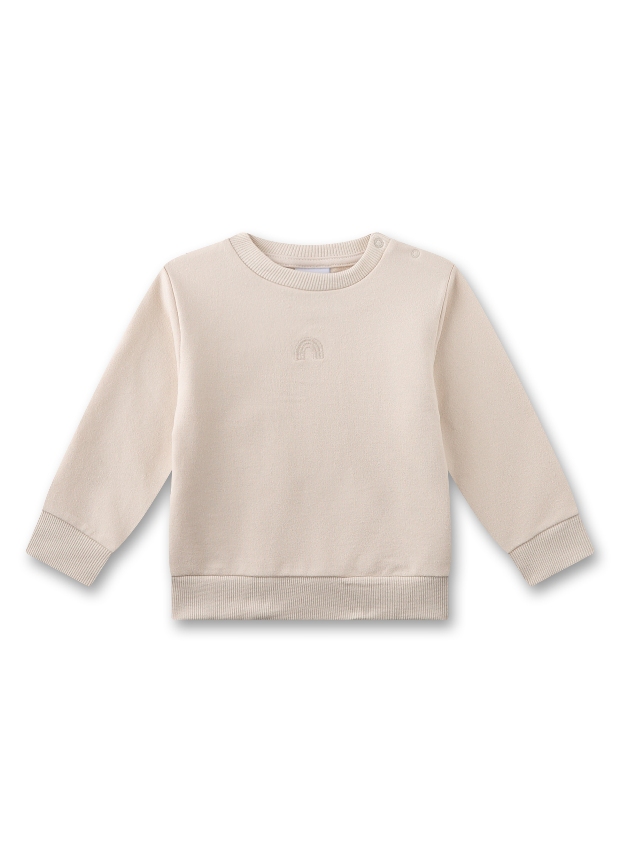 Baby-Sweatshirt beige Regenbogen