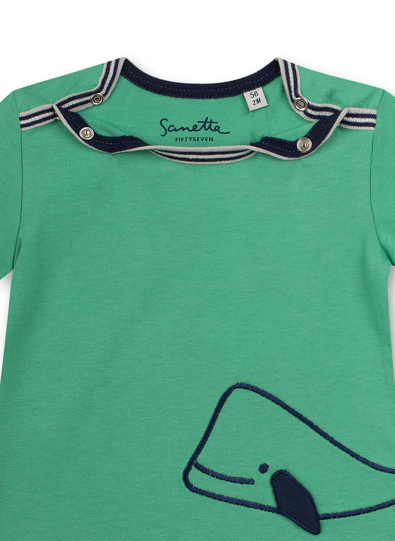 Jungen T-Shirt Grün Little Whale