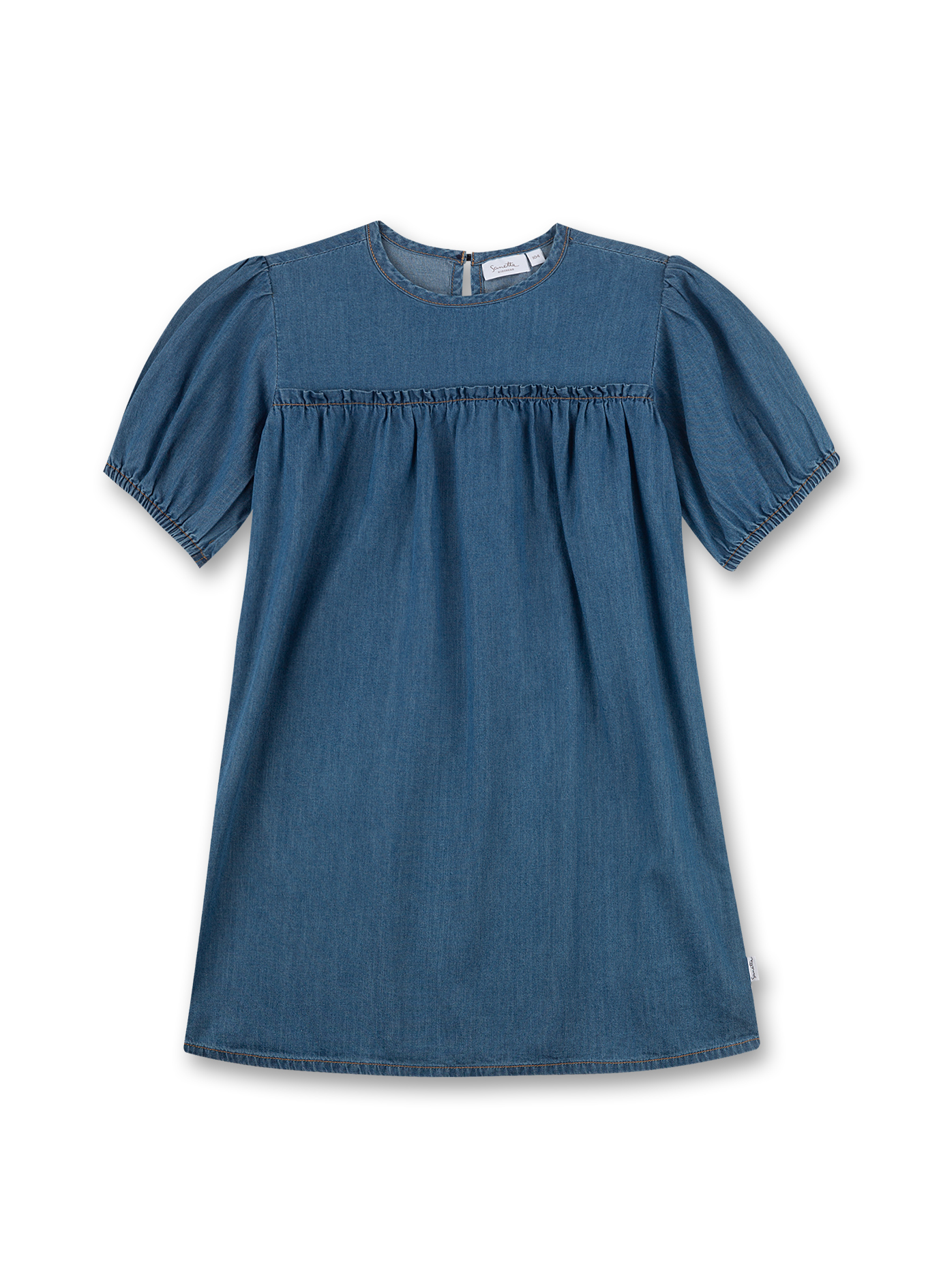 Mädchen-Kleid Blau Denim