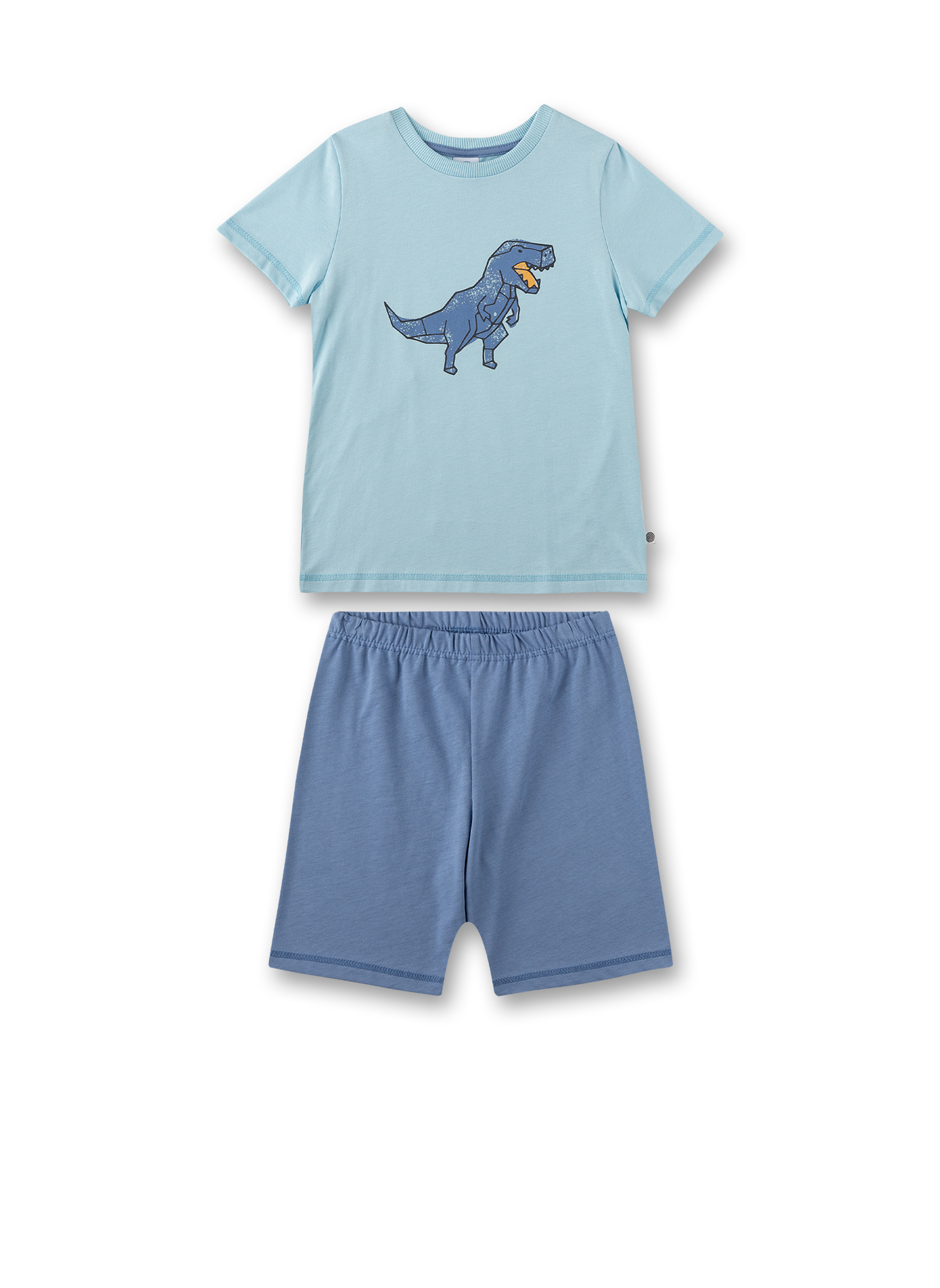 Jungen-Schlafanzug kurz Hellblau 