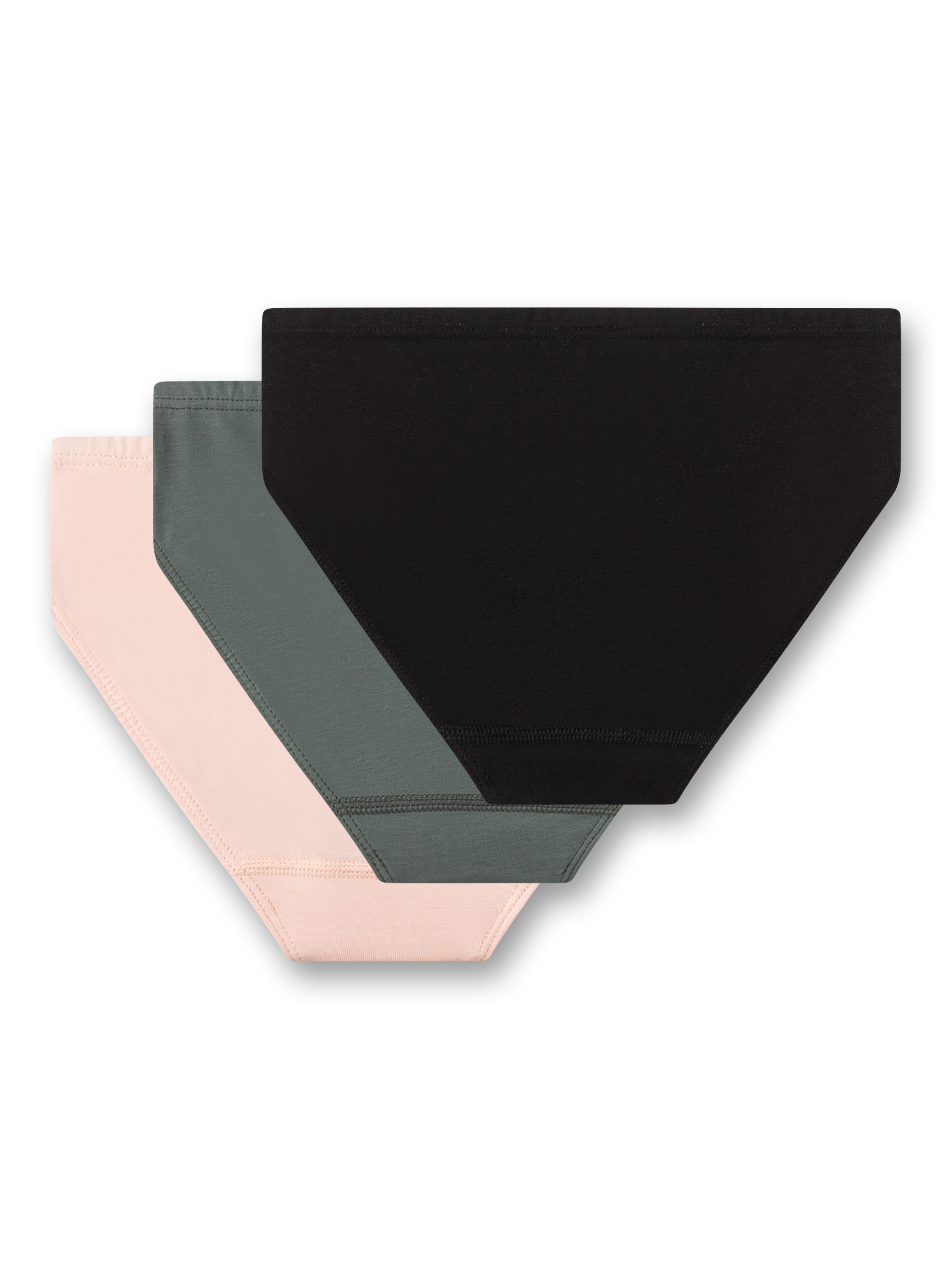 Unterwäsche, Höschen, Mehrfachpack, Mid-Rise, Uni-Farbe