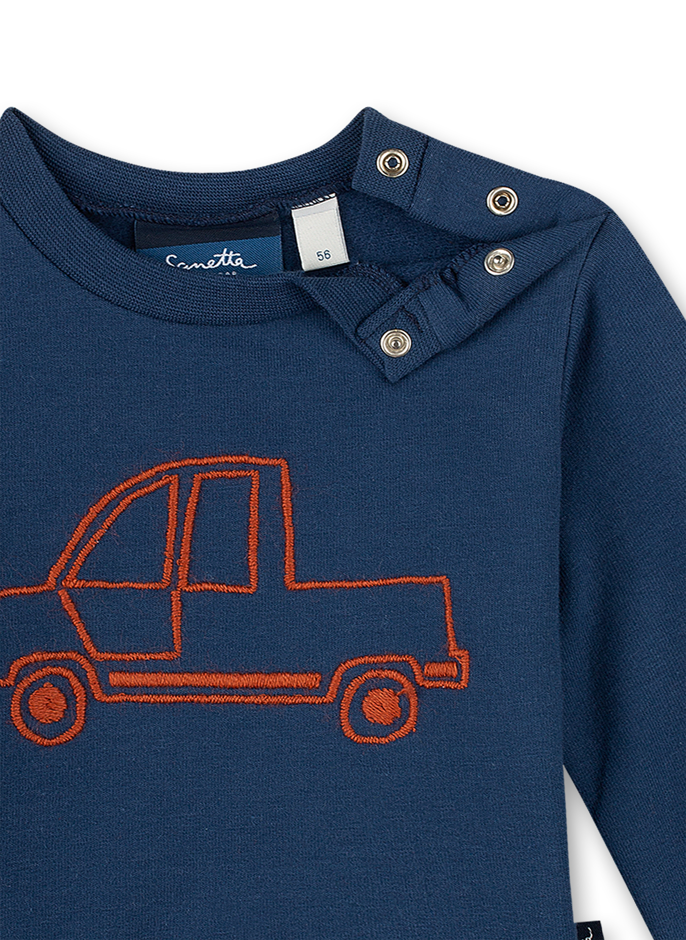 Jungen-Sweatshirt Dunkelblau Little Car
