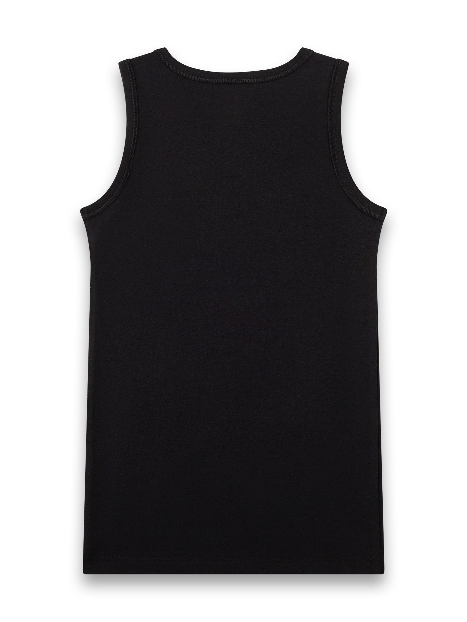 Tanktop, Sommershirt, Schwarz, Unmusterte, Kleidung