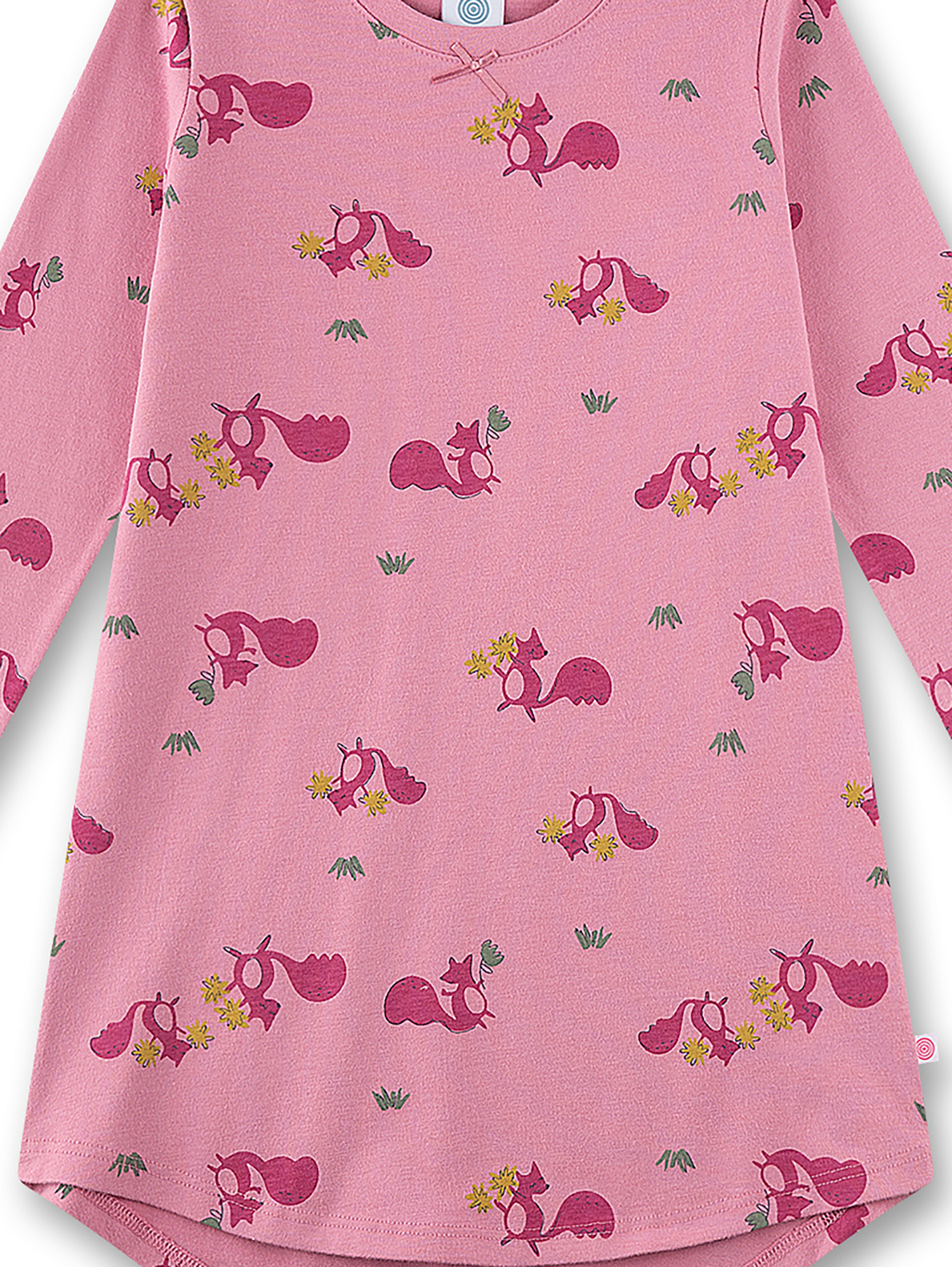 Kleid, Mikroheld, Langarm, Rosa, Plüschonsatz