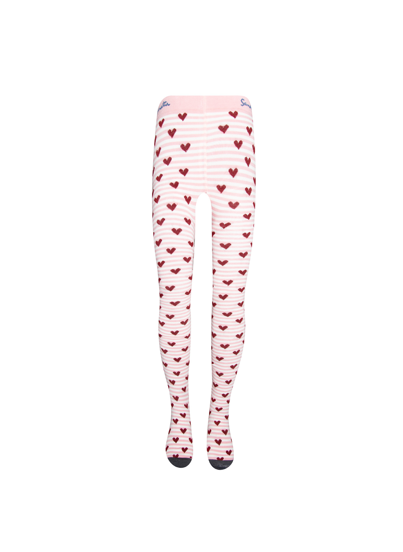 Mädchen-Strumpfhose Rosa Herzchen-Allover