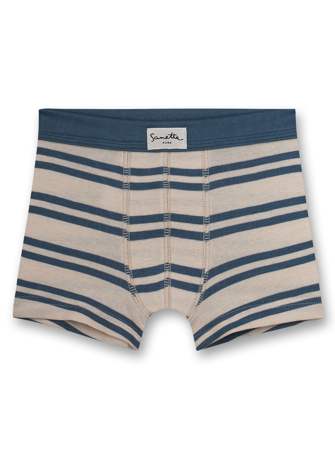 Jungen-Hipshorts Blau Ringel
