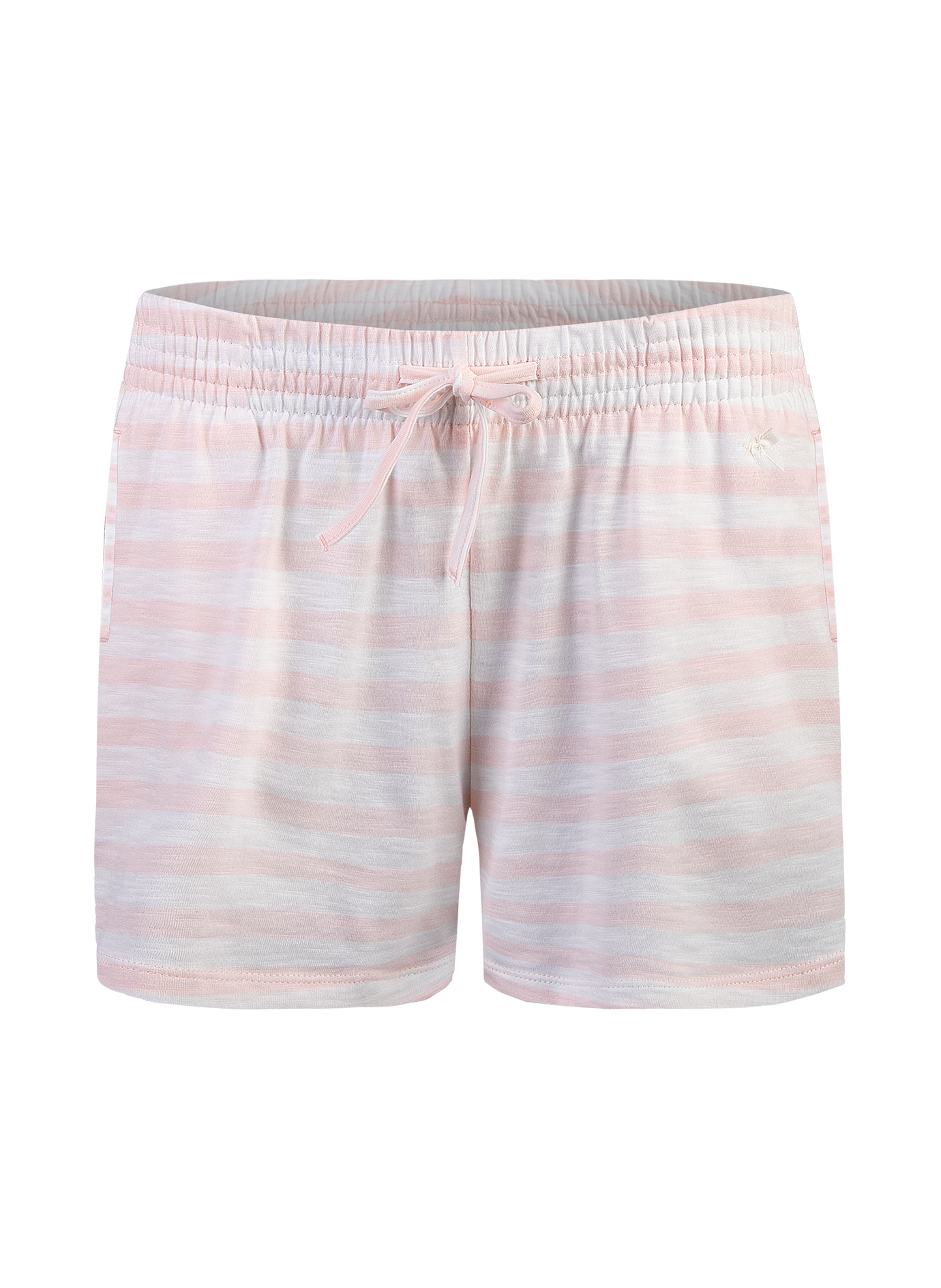 Damen-Shorts Rosa-geringelt