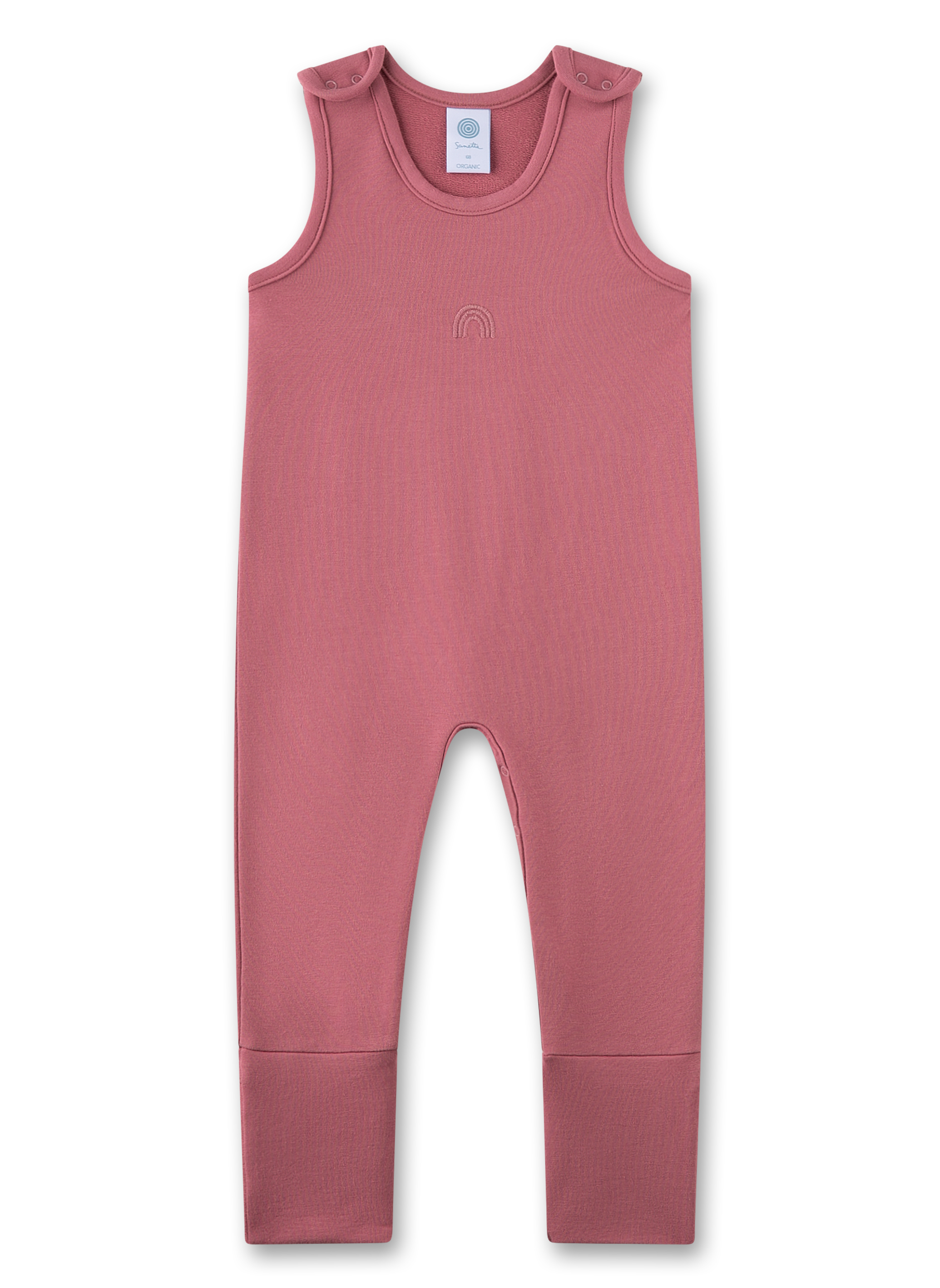 Baby-Strampler ärmellos rosa Regenbogen