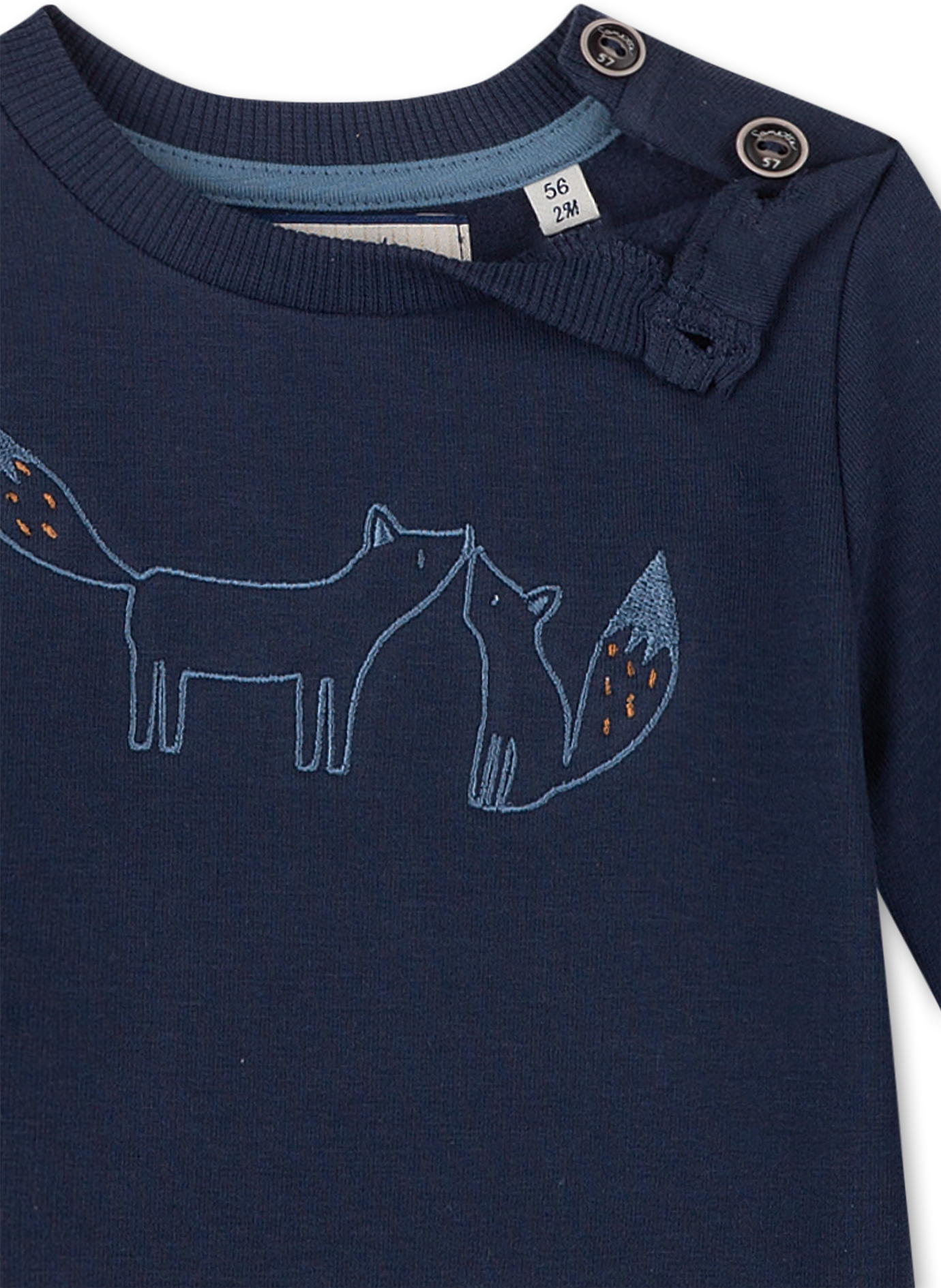 Jungen-Sweatshirt Blau Clever Fox