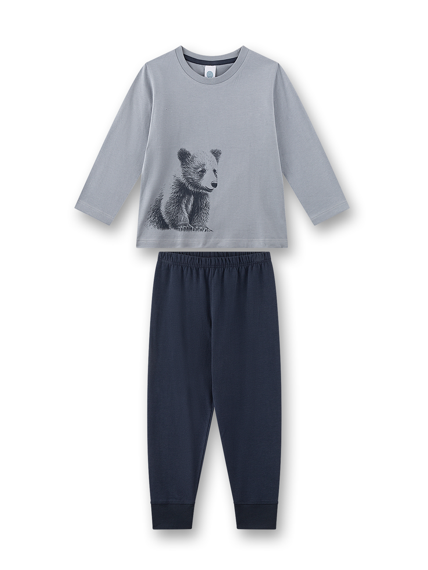 Kindershirt, Panda-Aufdruck, Langarmshirt, Sweatpants, Knit-Pants