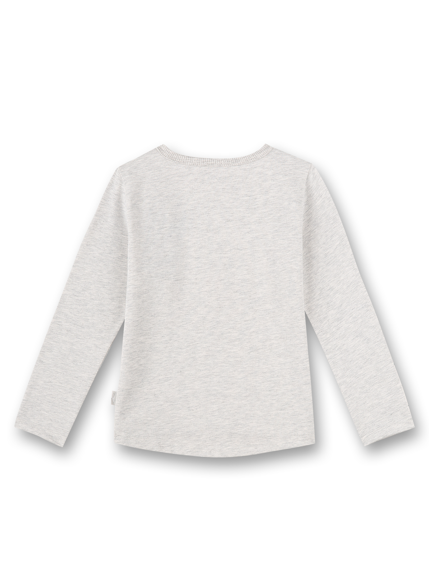 Mädchen-Shirt langarm Graumelange With all my Heart