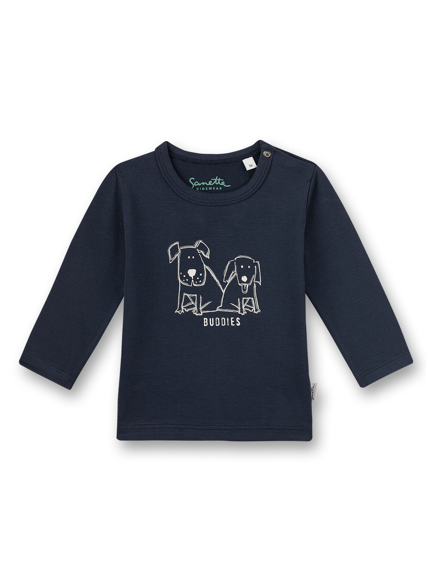 Jungen-Shirt langarm Dunkelblau Best Buddies
