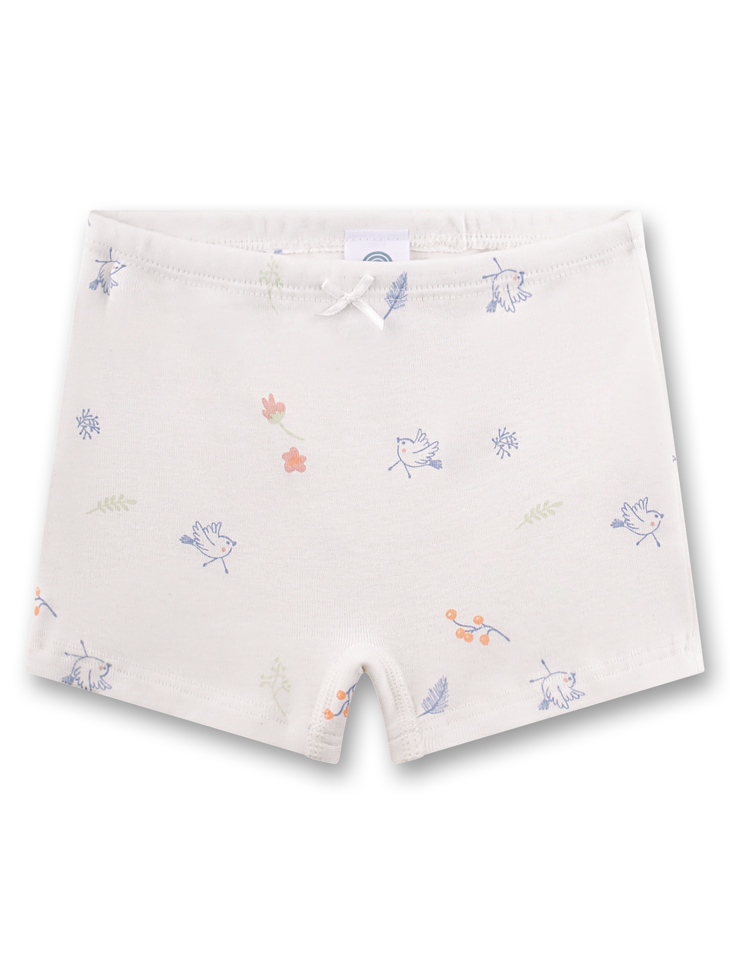Mädchen-Shorts beige Vögel 