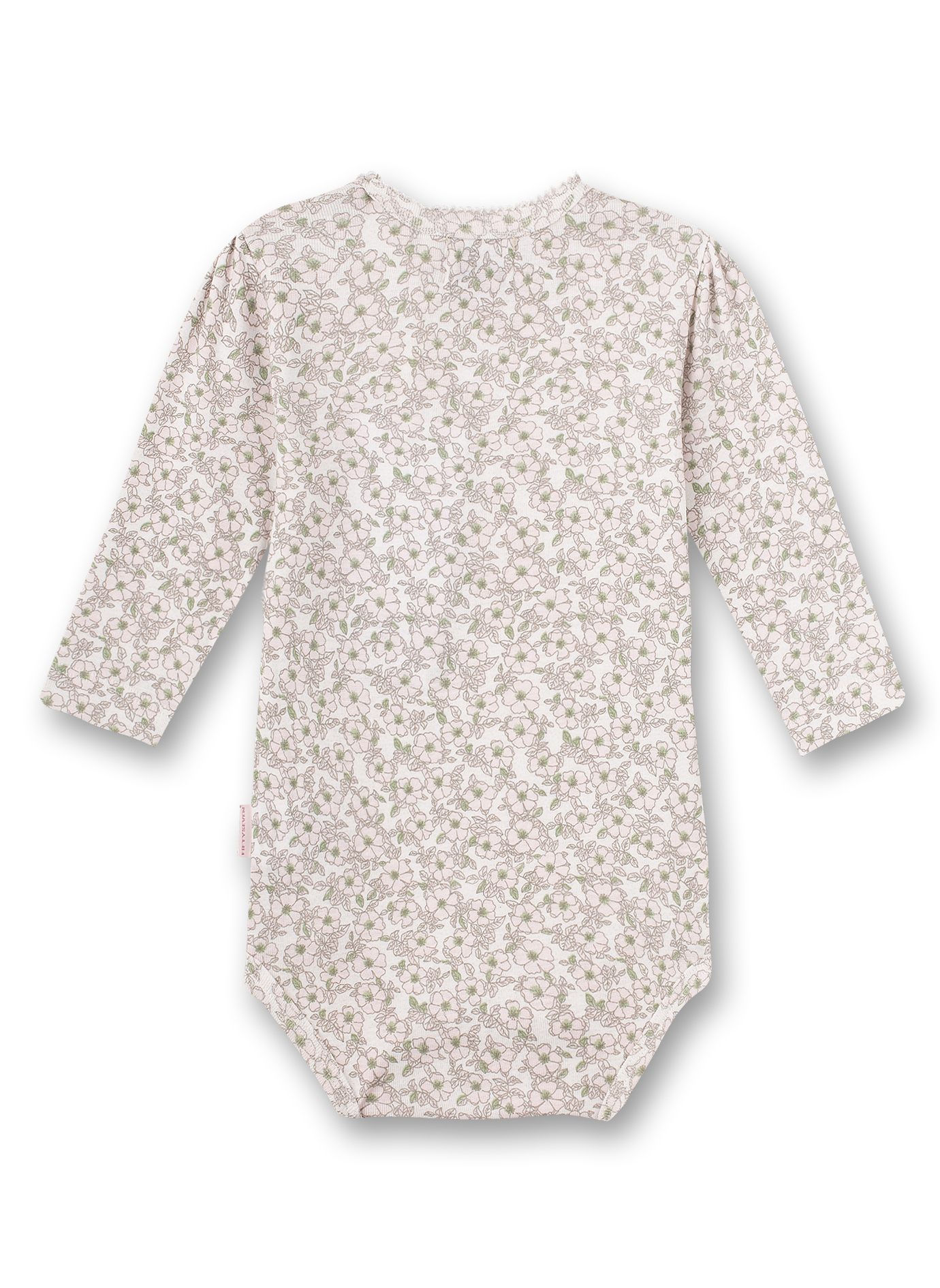 Body langarm Off-White Blumen-Allover Honey Bee