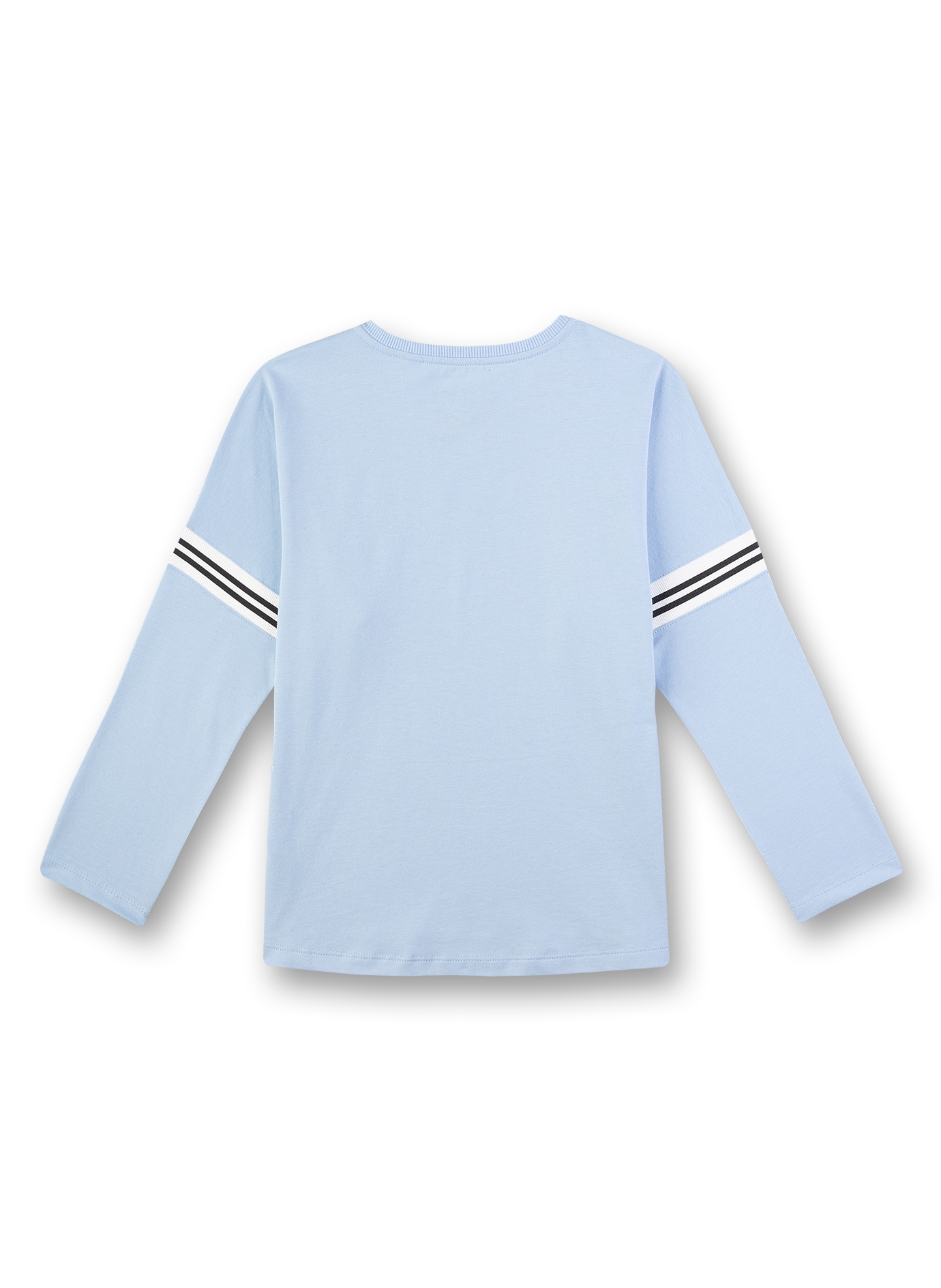 Mädchen-Shirt langarm Hellblau Athleisure