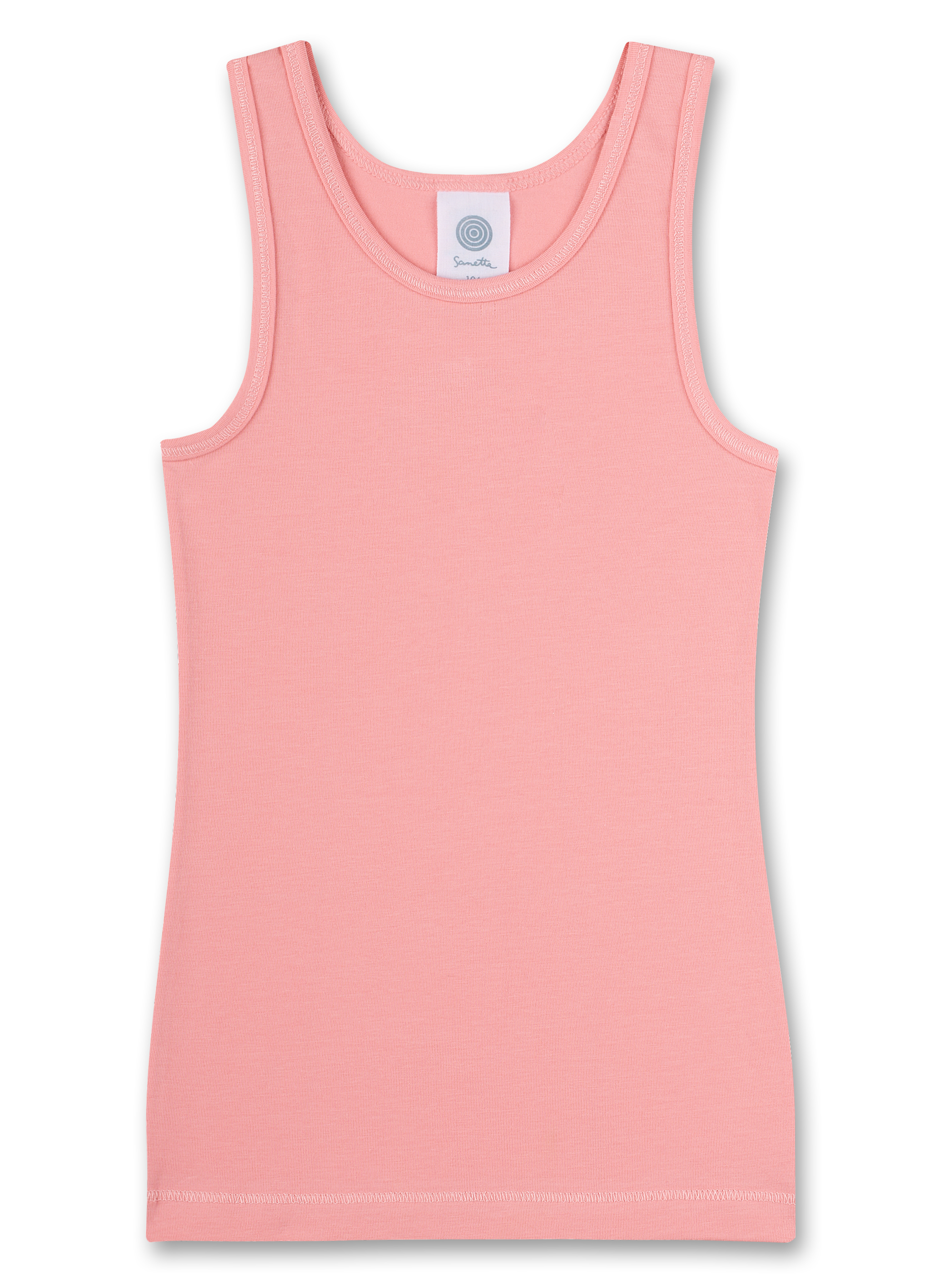 Mädchen-Unterhemd (Dopplepack) Off-White und Rosa