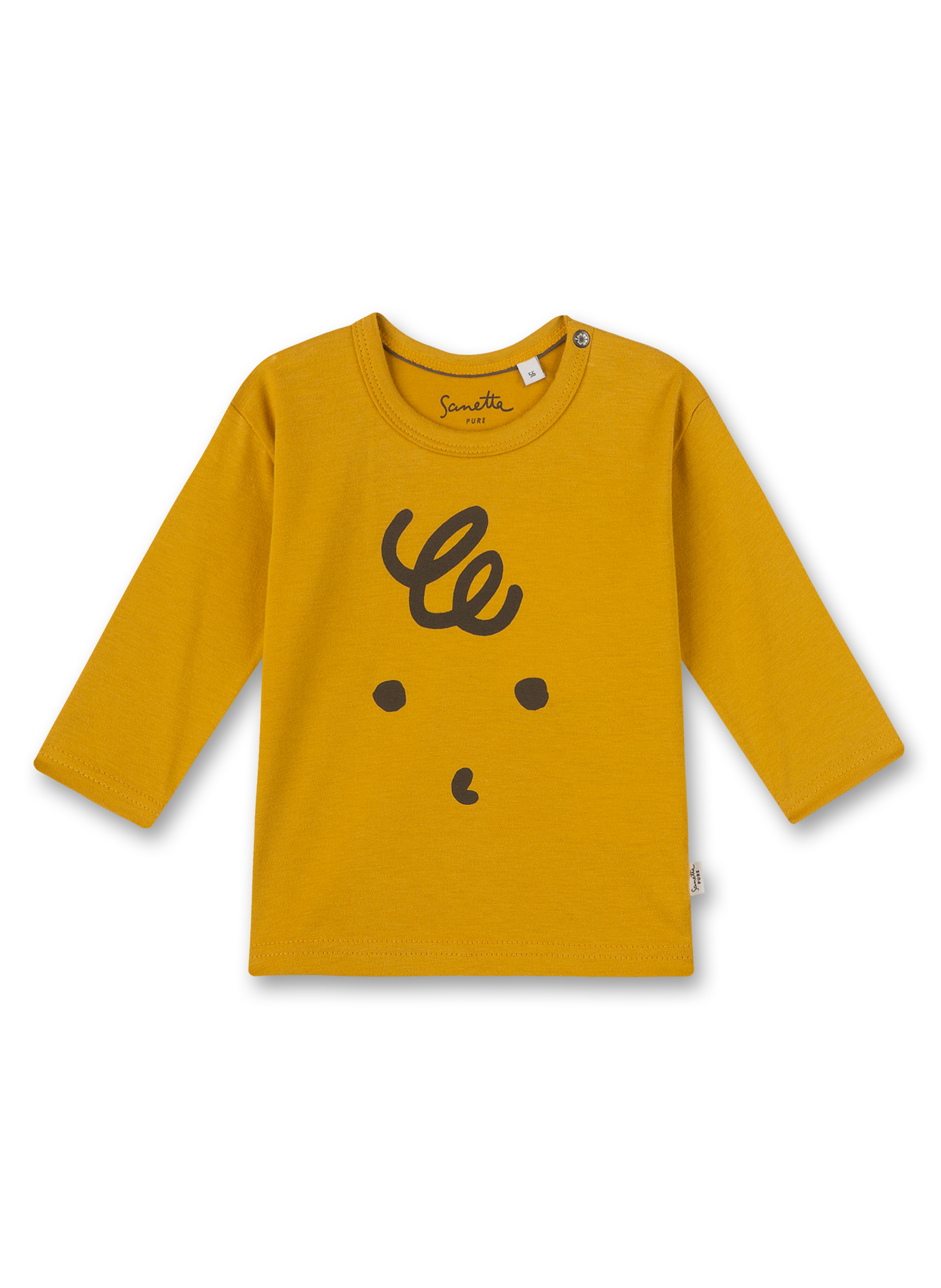 Jungen-Shirt langarm Gelb