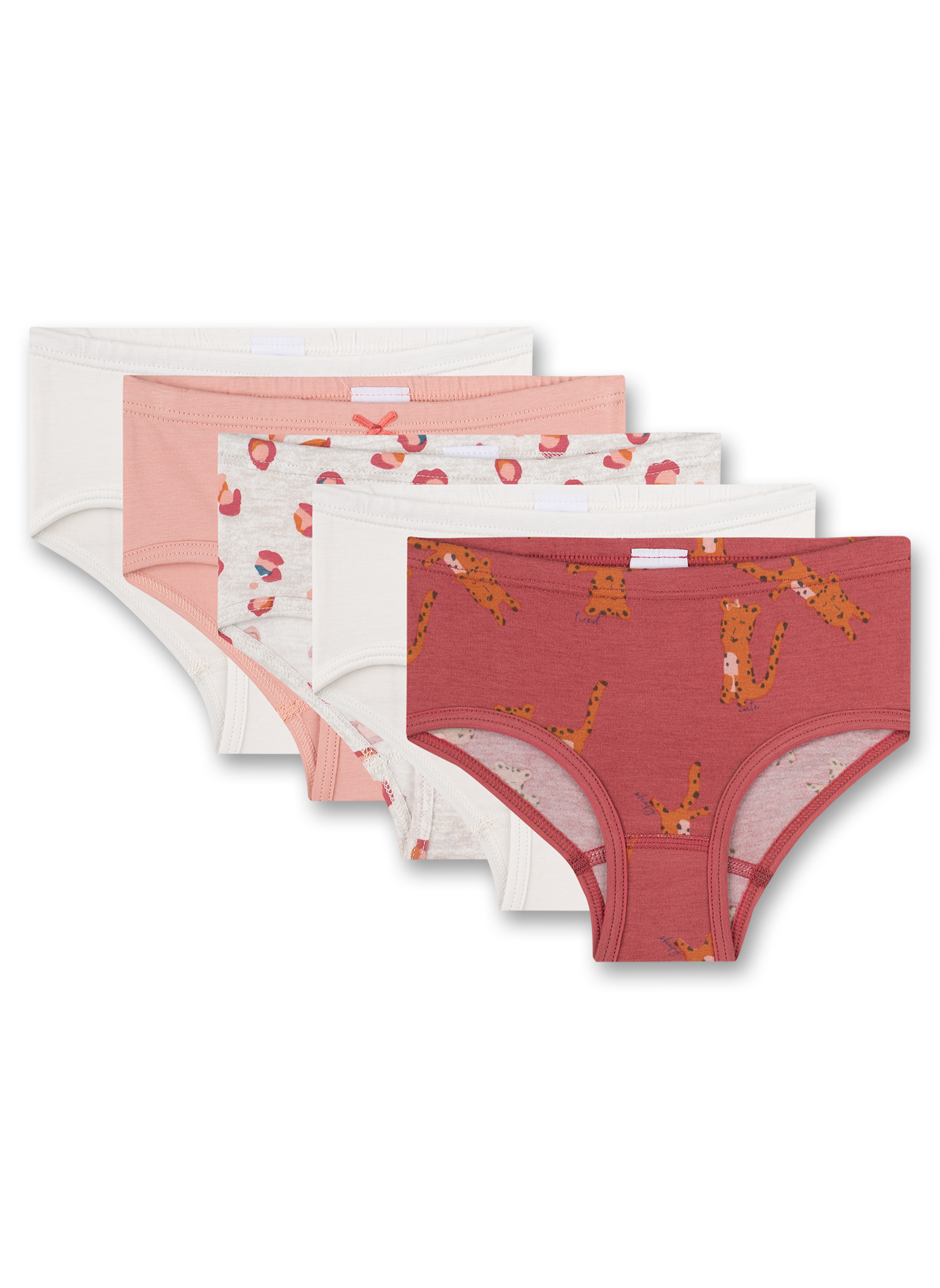 Mädchen-Rioslip (5er-Pack) Rosa