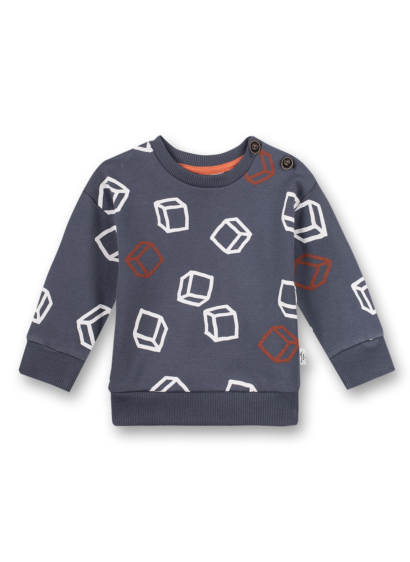 Jungen-Sweatshirt Dunkelblau