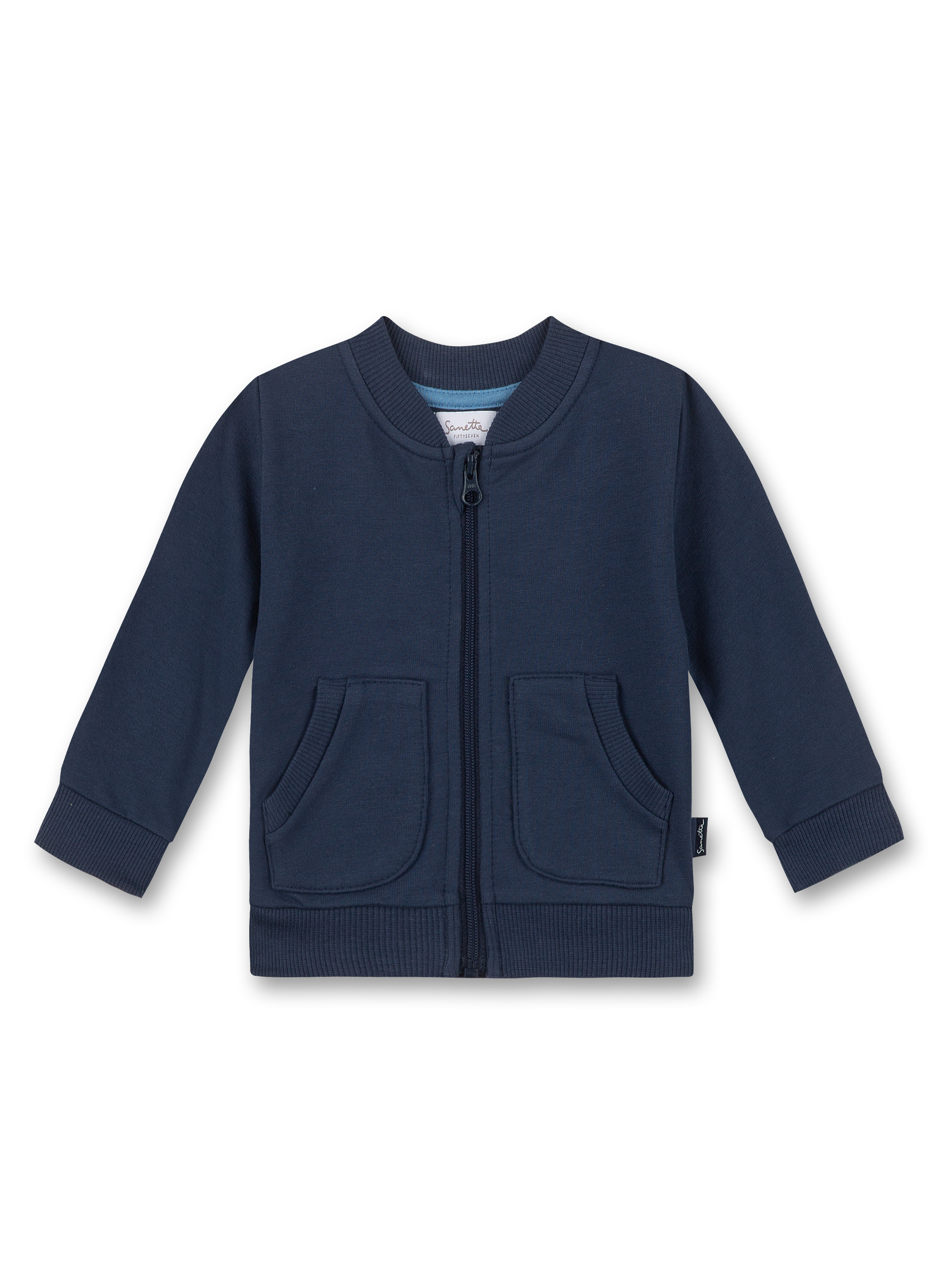 Jungen-Sweatjacke Dunkelblau