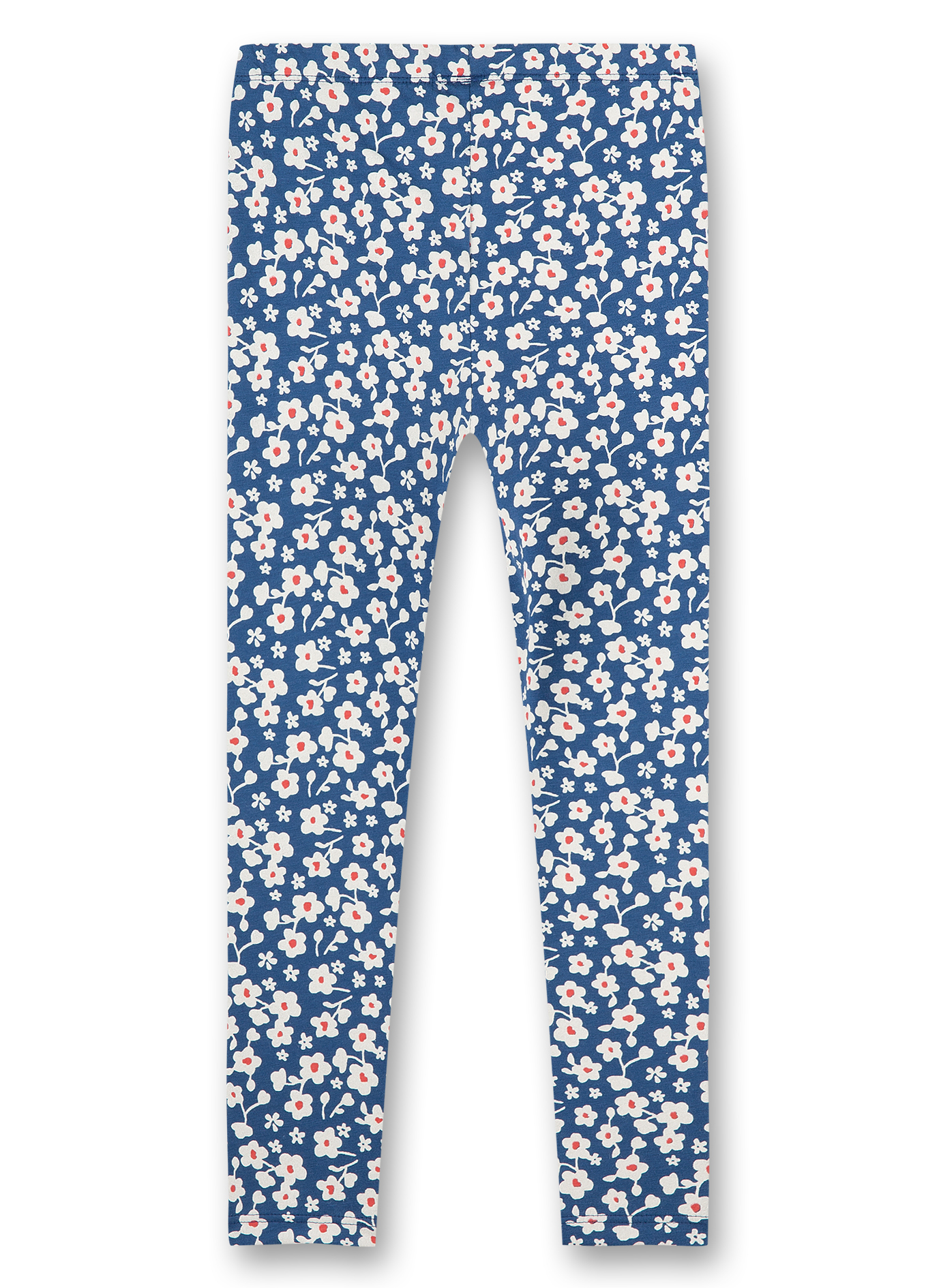 Mädchen-Leggings Blau Blumen-Allover Strawberry
