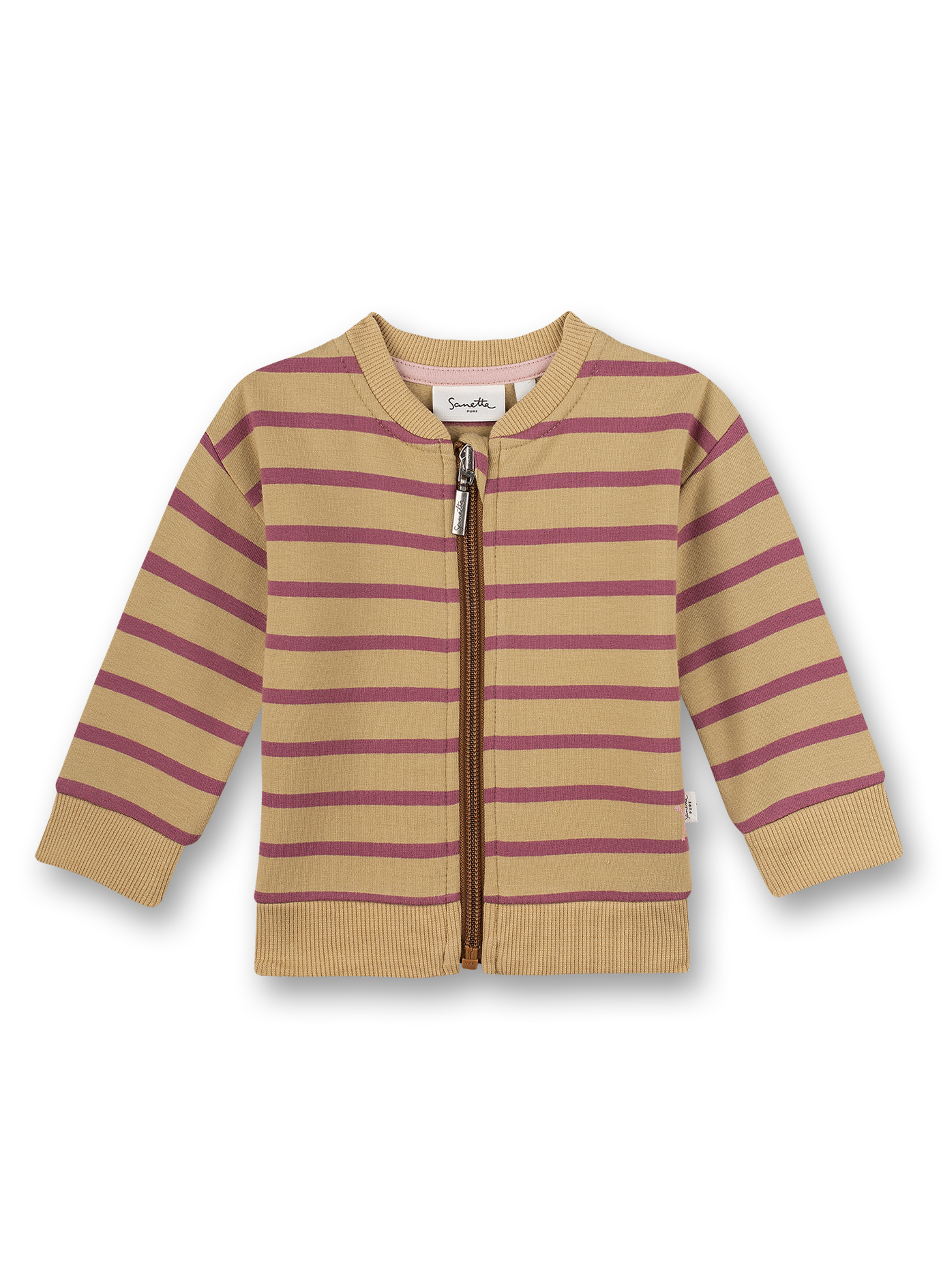 Sanetta Mädchen-Sweatjacke Beige