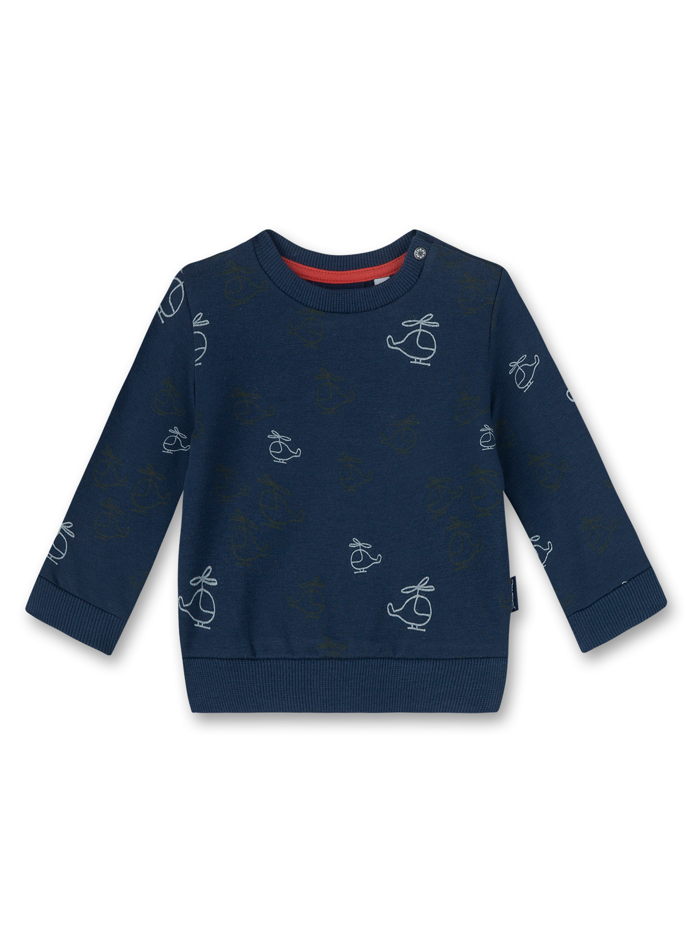 Jungen-Sweatshirt Blau Let's fly