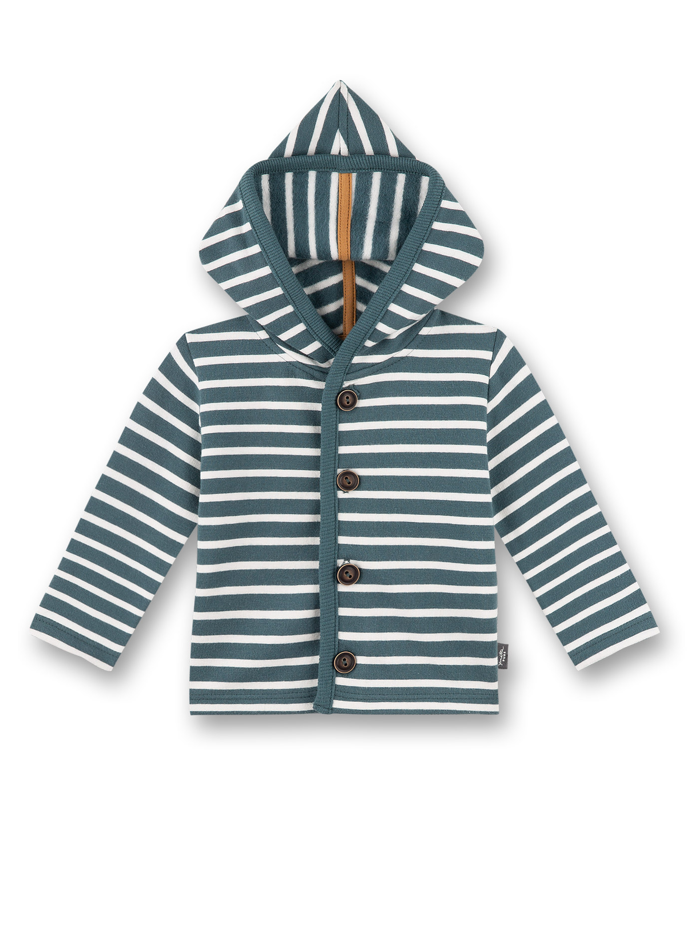 Jungen-Sweatjacke Blau Ringel