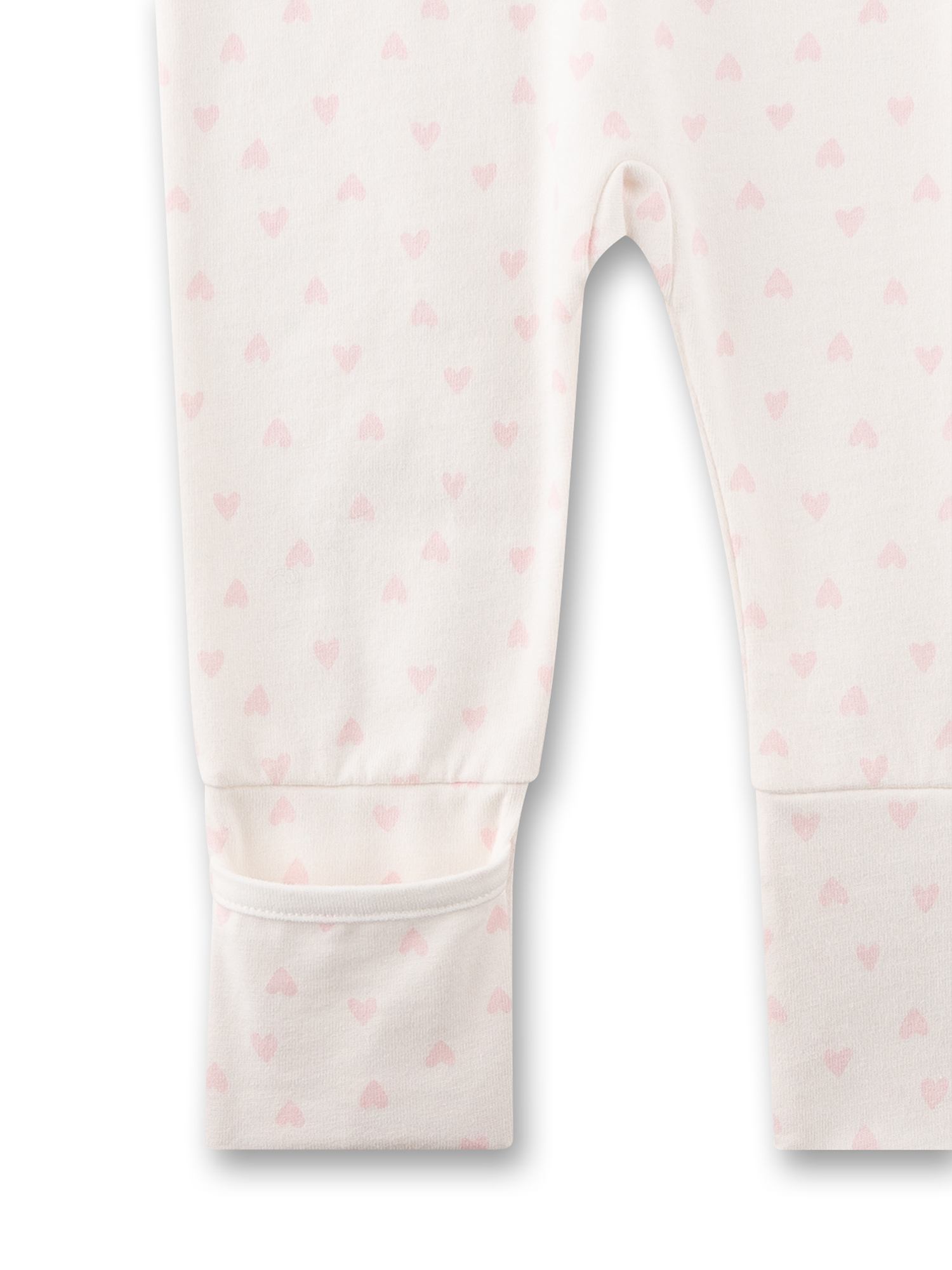 Pants, Leggings, Kinder, Herz-Muster, Weiß