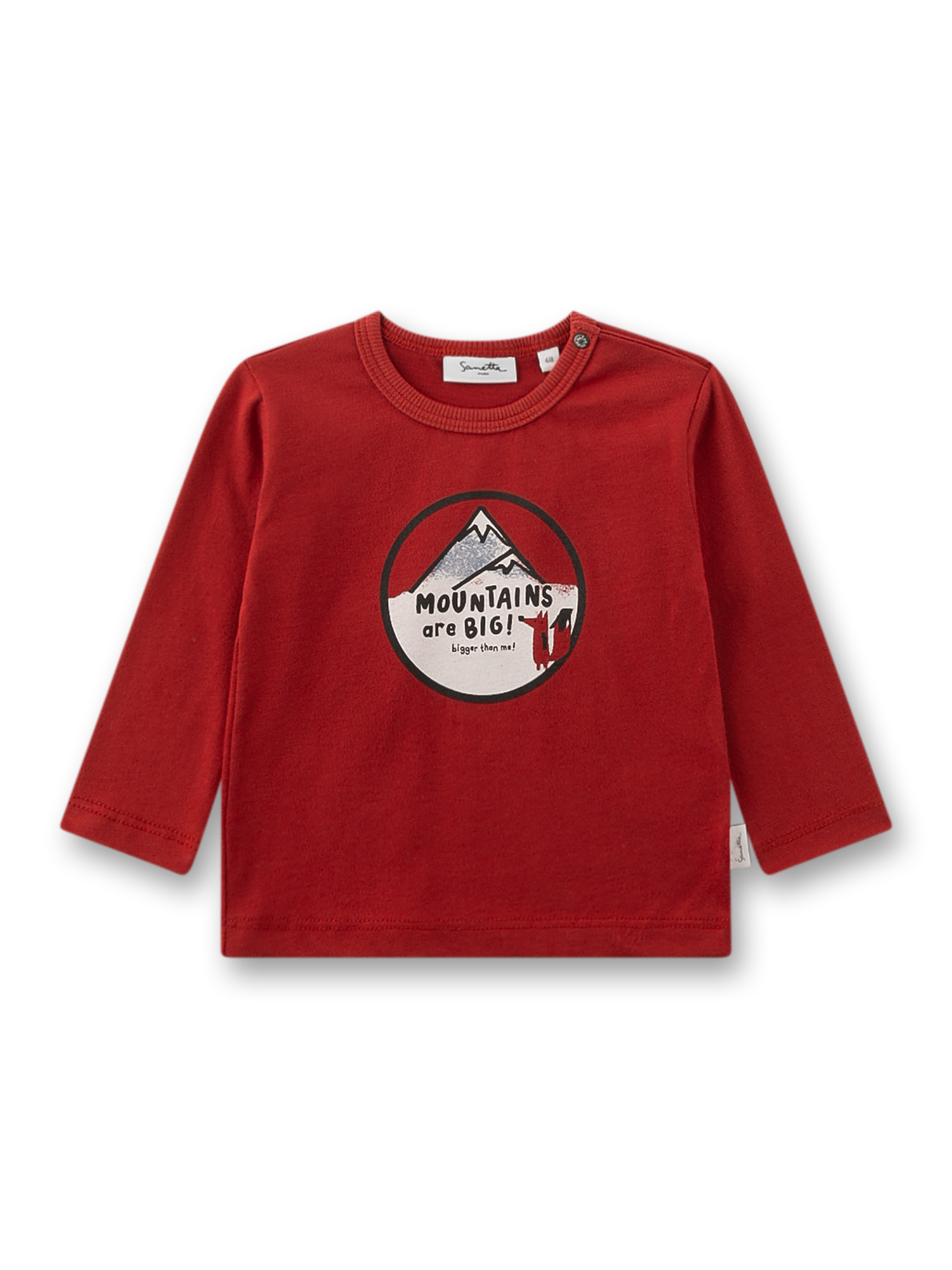 Jungen-Langarmshirt rot Fuchs