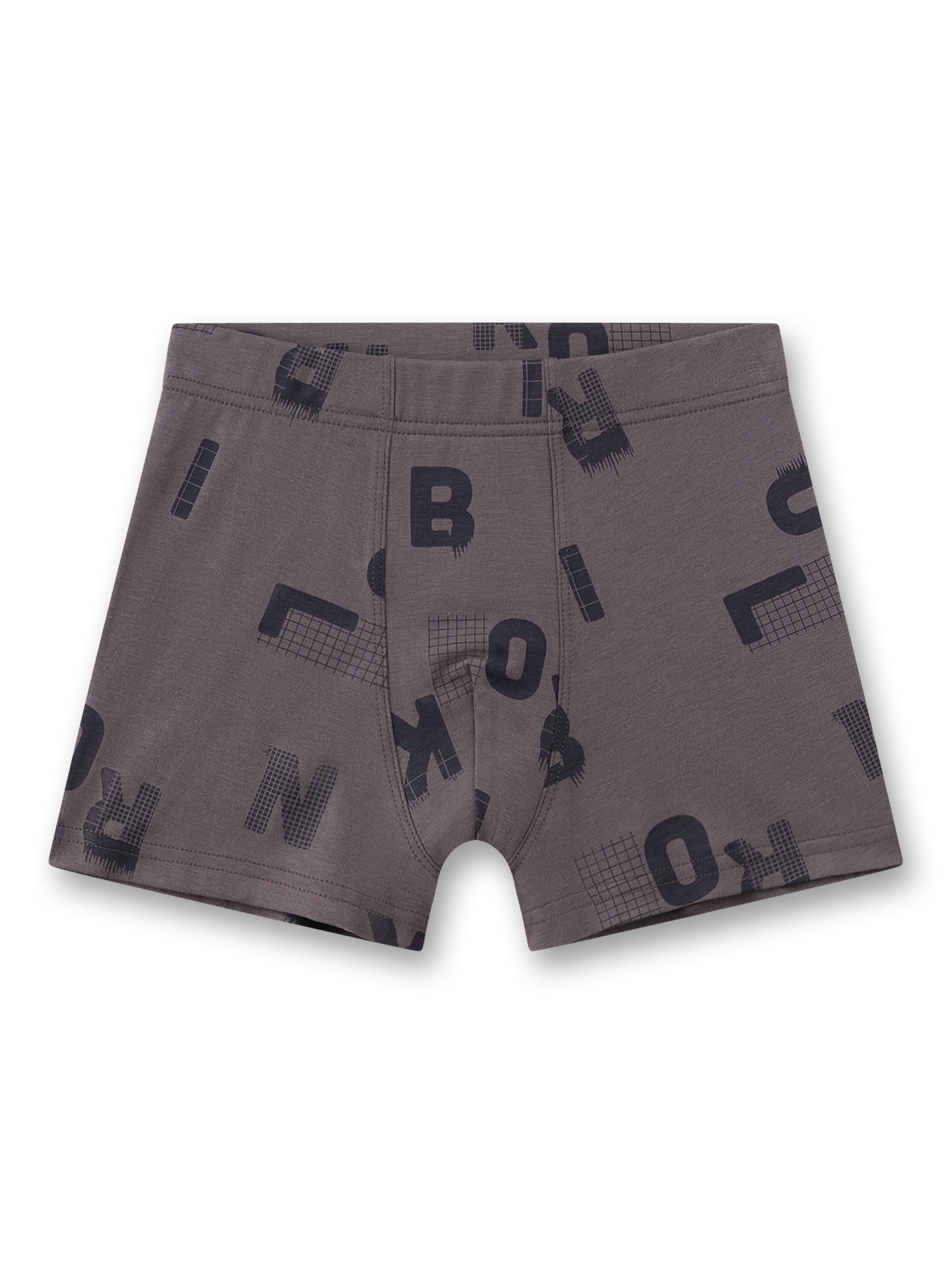 Boxer, Shorts, Jungs, Grau, Buchstaben Muster
