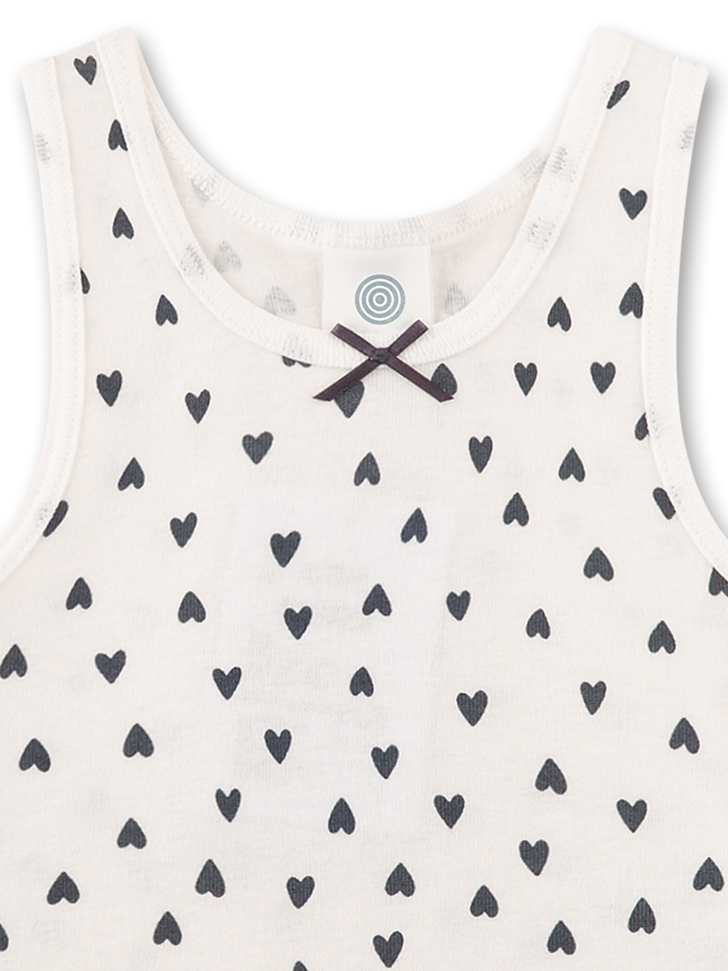 Tanktop, Weiß, Herz Muster, Muster, Weiches Material