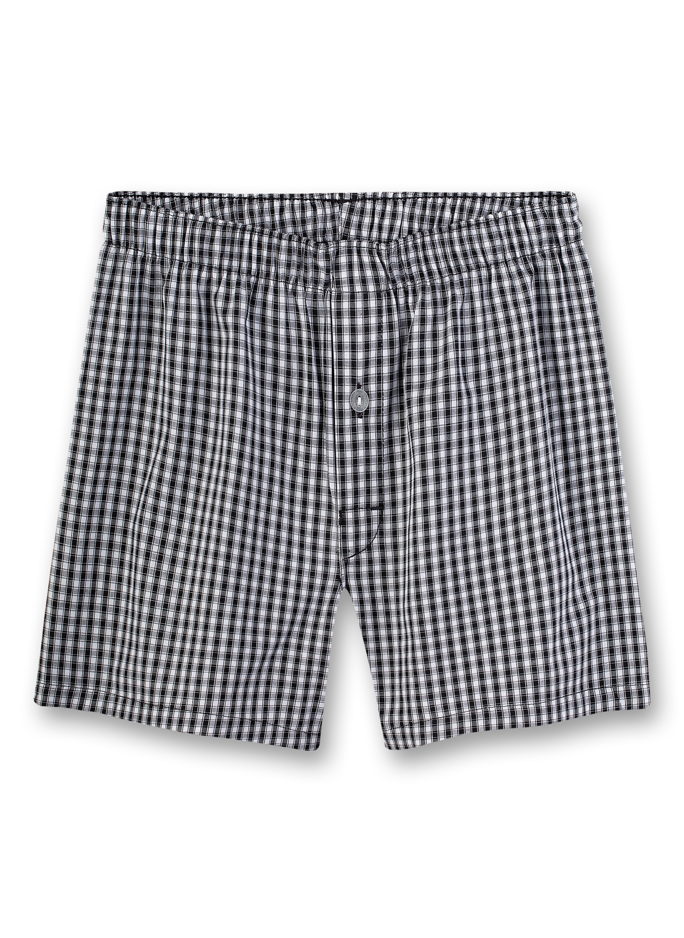 Jungen-Boxershorts Schwarz-kariert Urban Summer