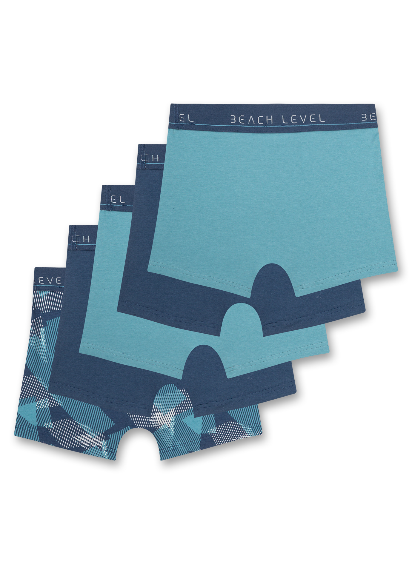 Jungen-Hipshorts (5er-Pack) Blau