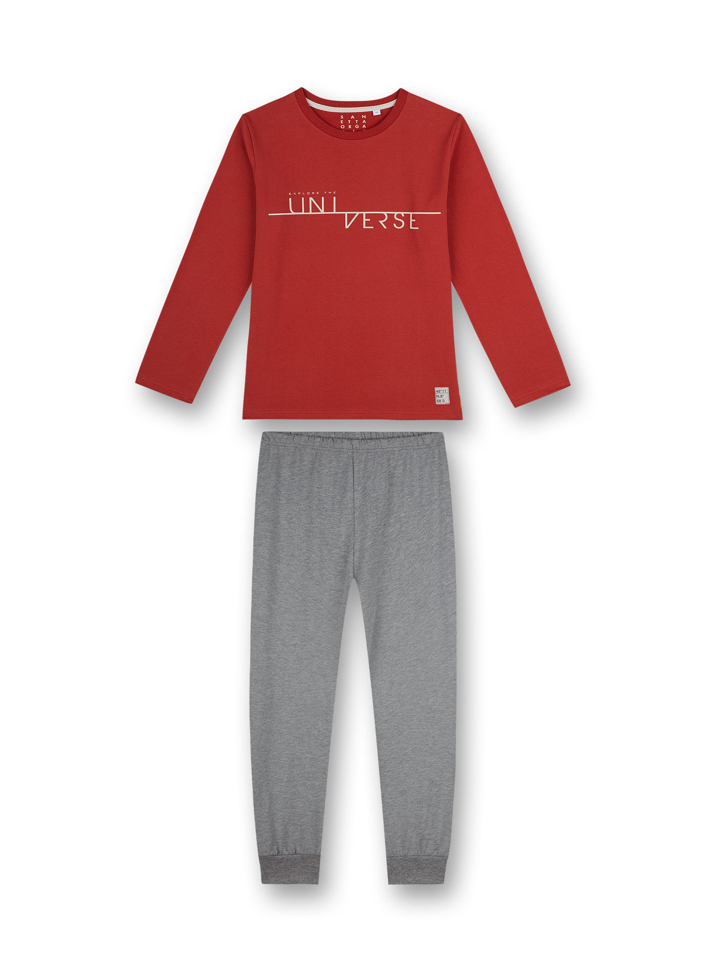 Jungen-Schlafanzug Rot To the Moon