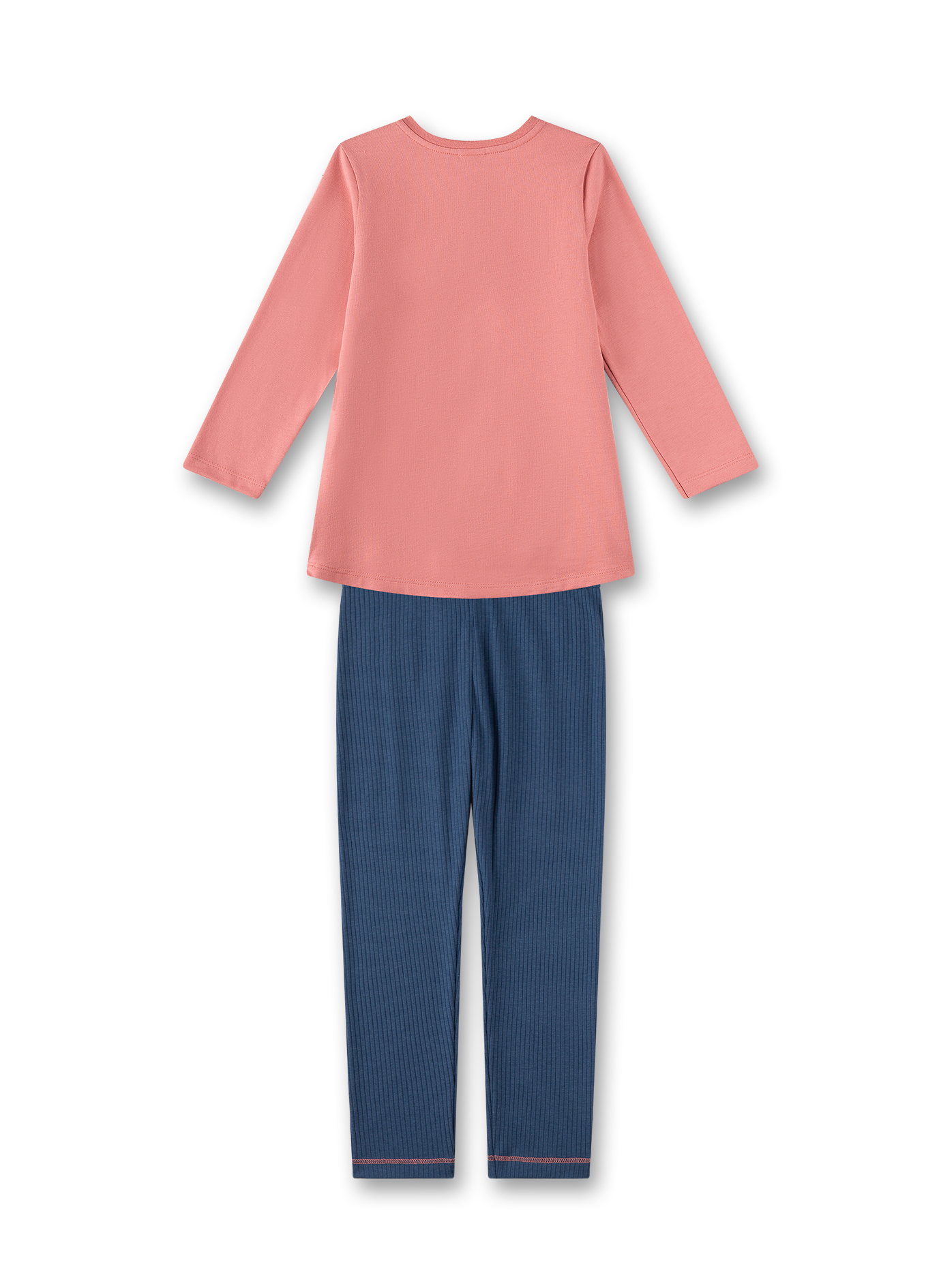 Pullover, Longsleeve, Rosa, Blau, Hose