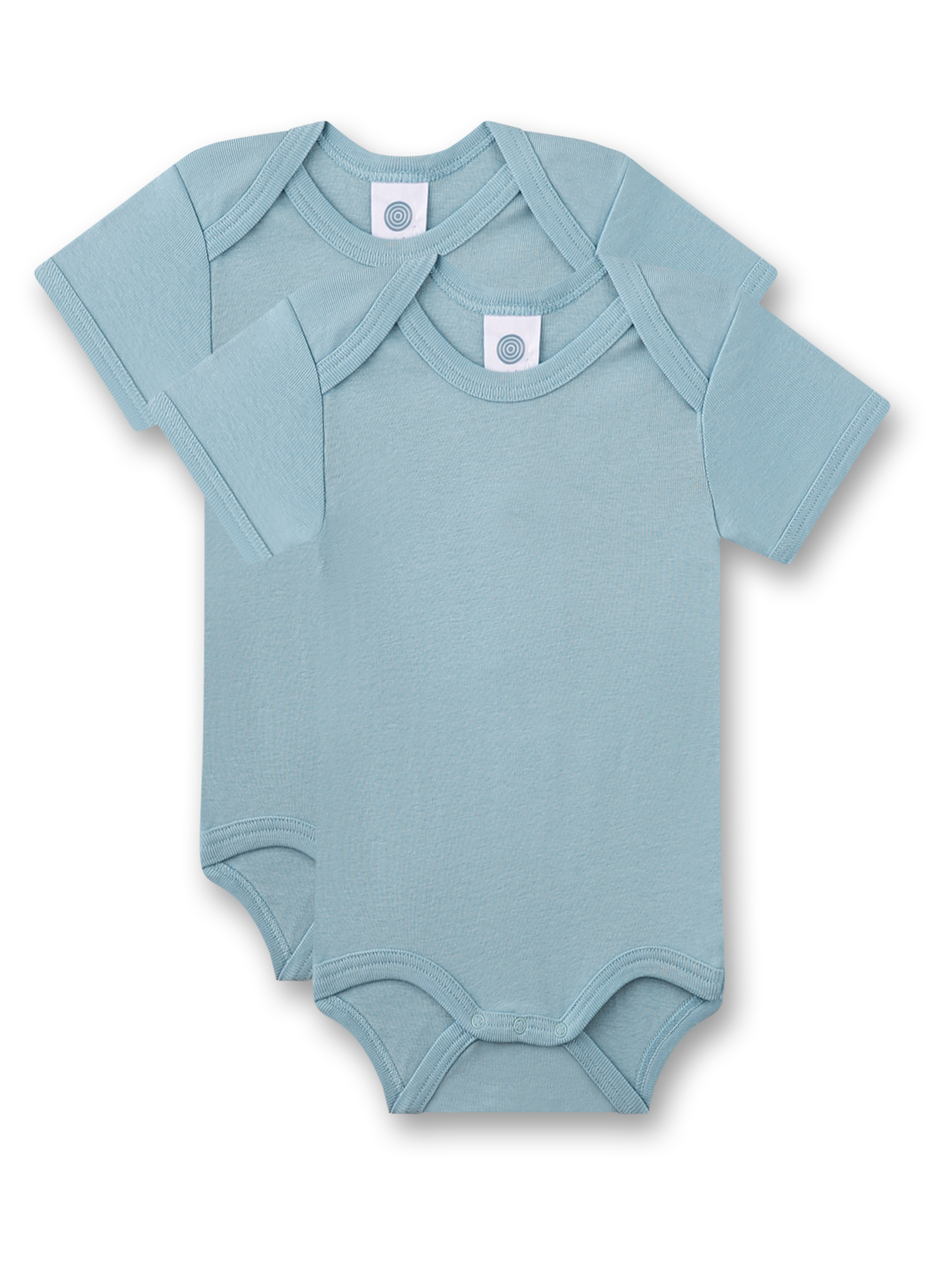 Baby-Body langarm (Doppelpack) hellblau