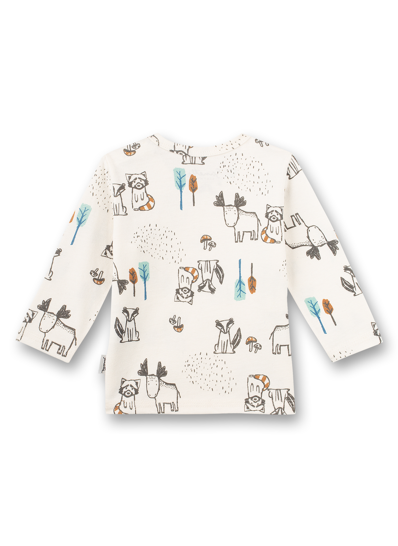 Jungen-Shirt langarm Off-White Indian Little Panda