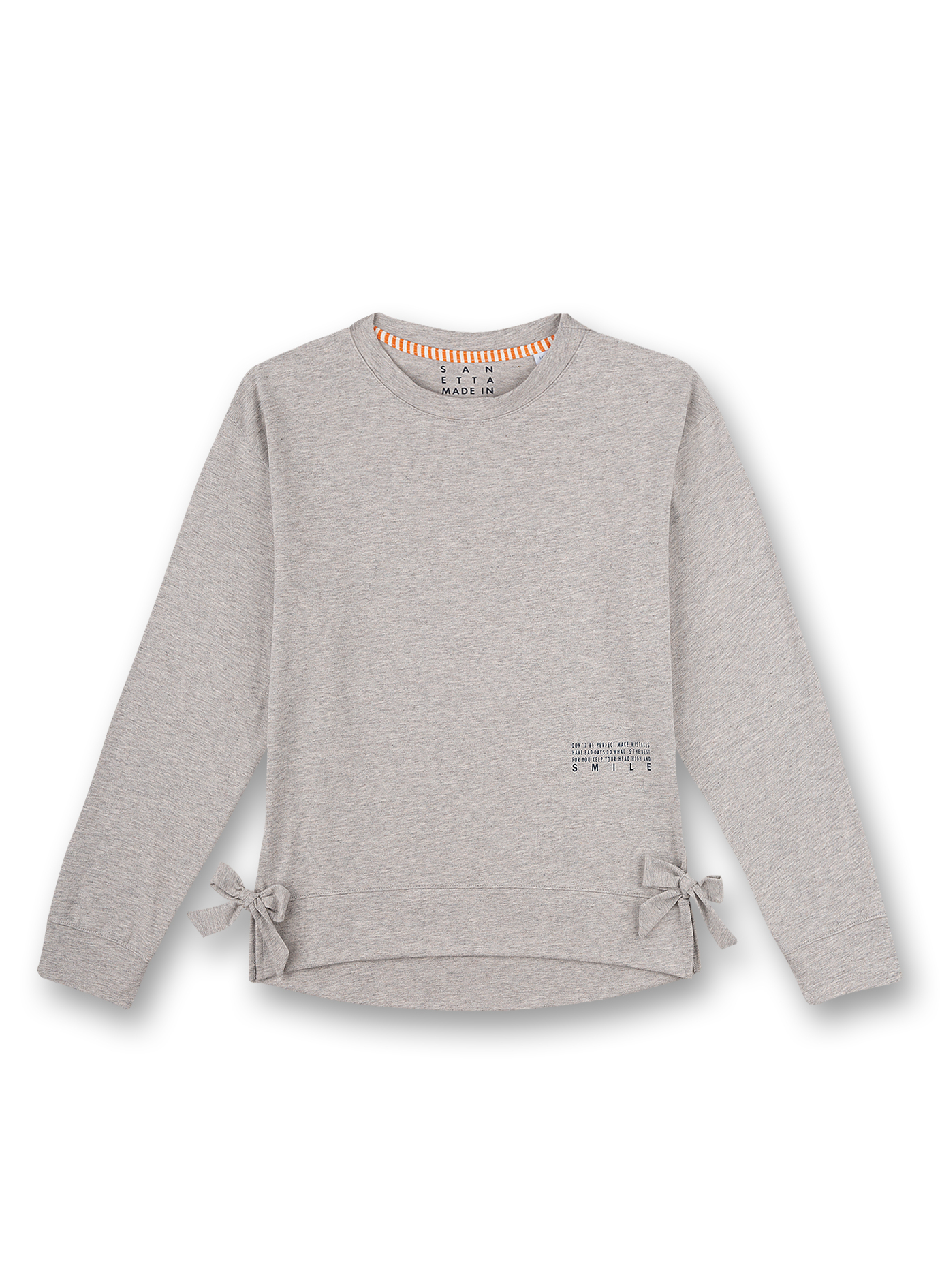 Mädchen-Sweatshirt Graumelange Athleisure Workout