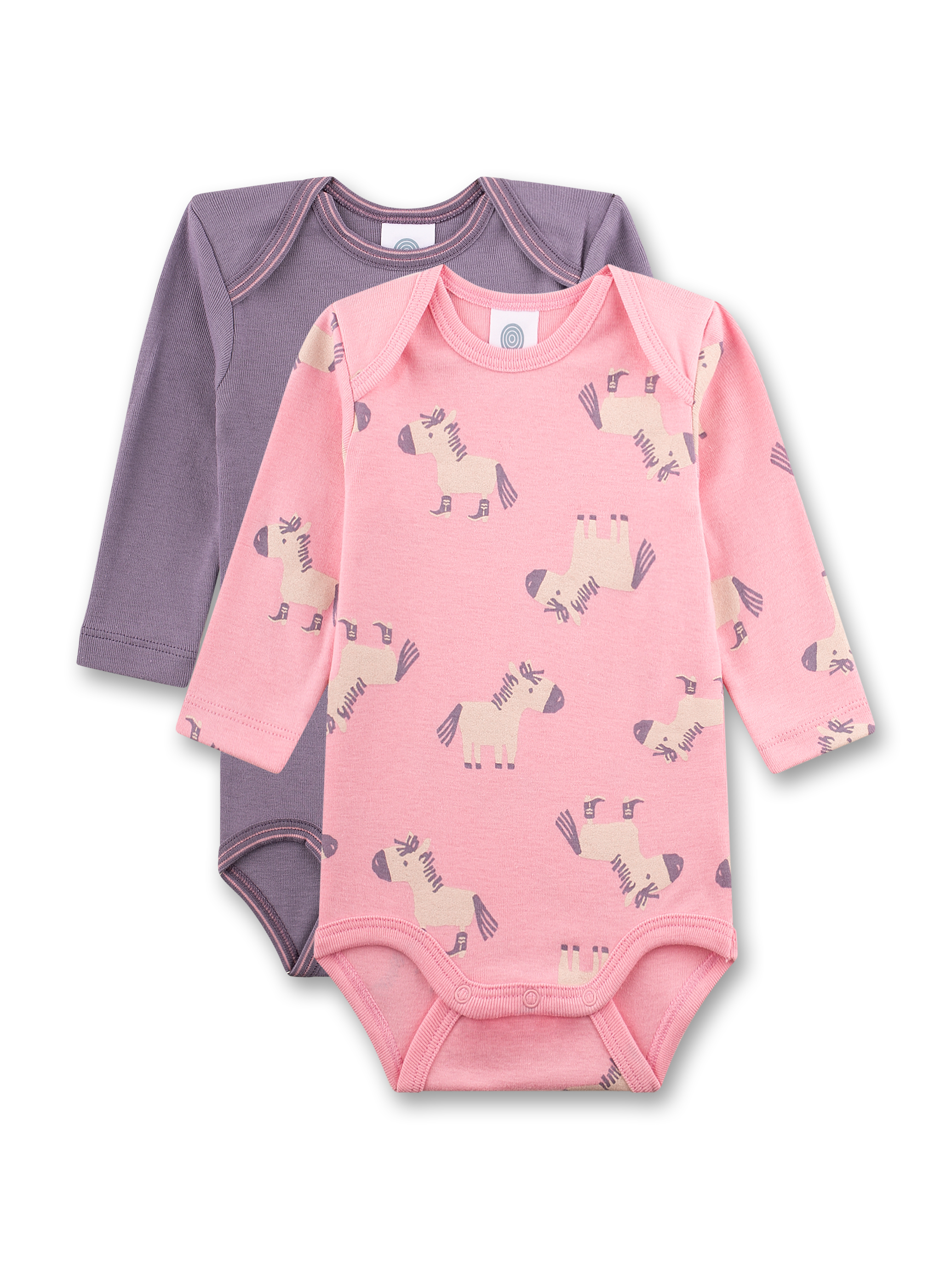 Baby-Body langarm (Doppelpack) roas & lial Esel 