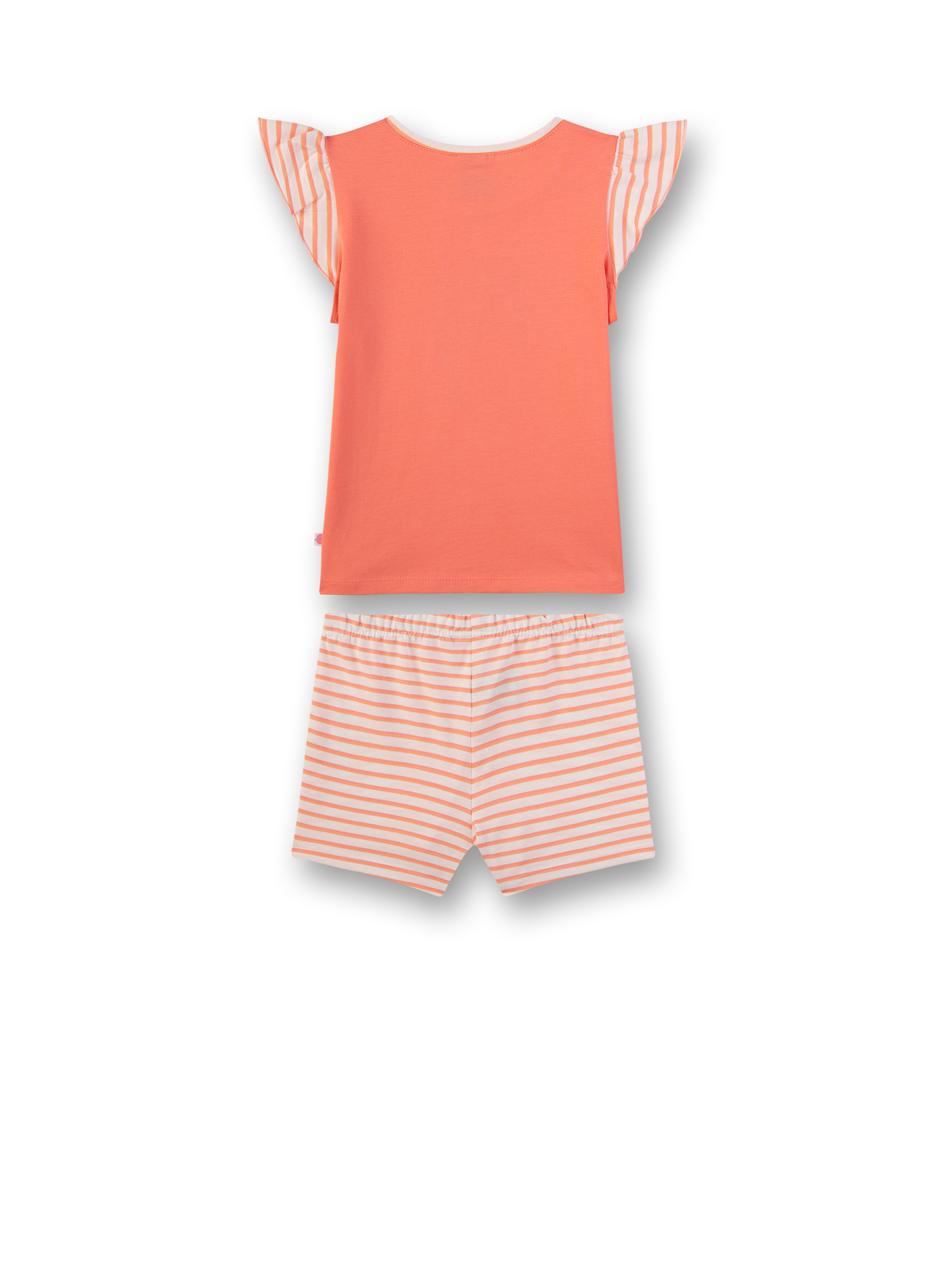 Mädchen-Schlafanzug Orange Flamingo Breeze 