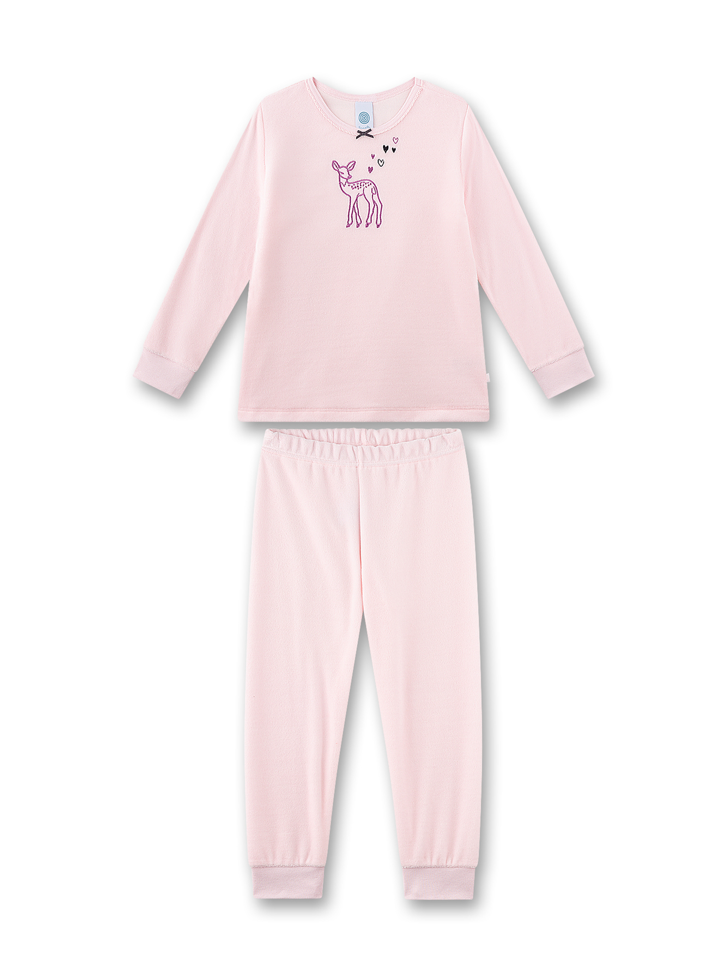 Langarmshirt, Hose, Kleidungset, Pink, Tiermotiv