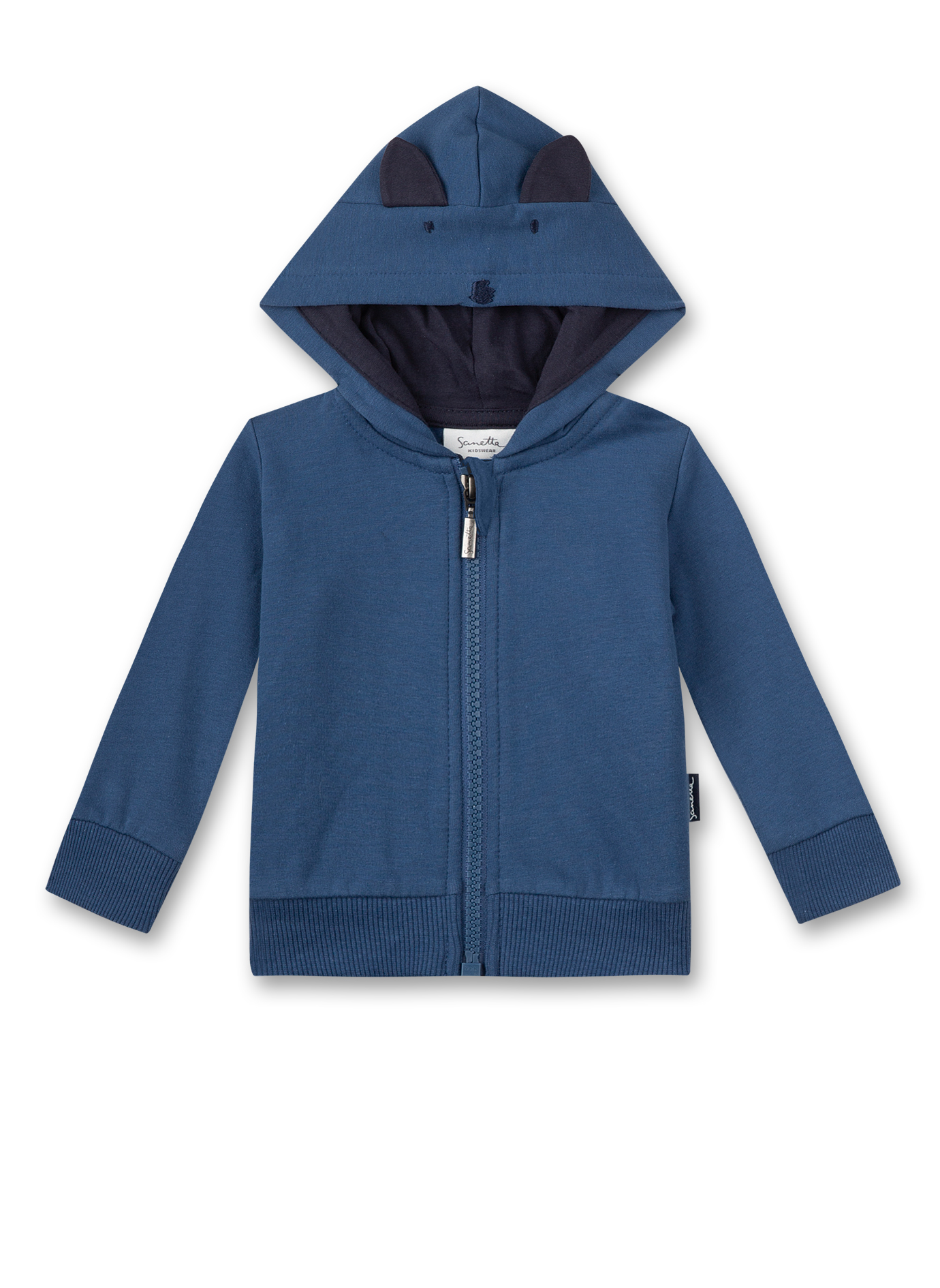 Jungen-Sweatjacke mit Kapuze Blau