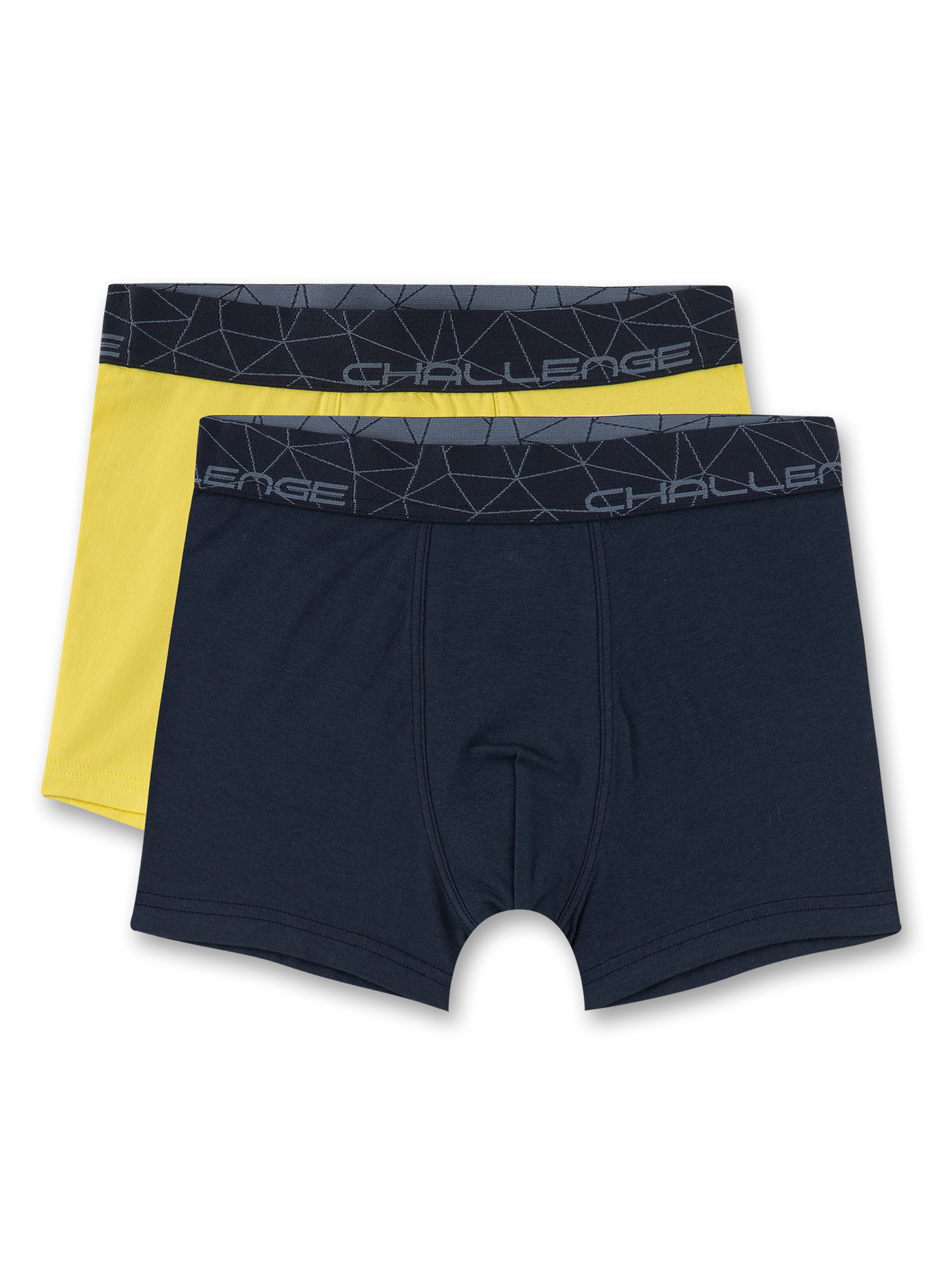 Jungen-Hipshorts (Doppelpack) Blau & Gelb