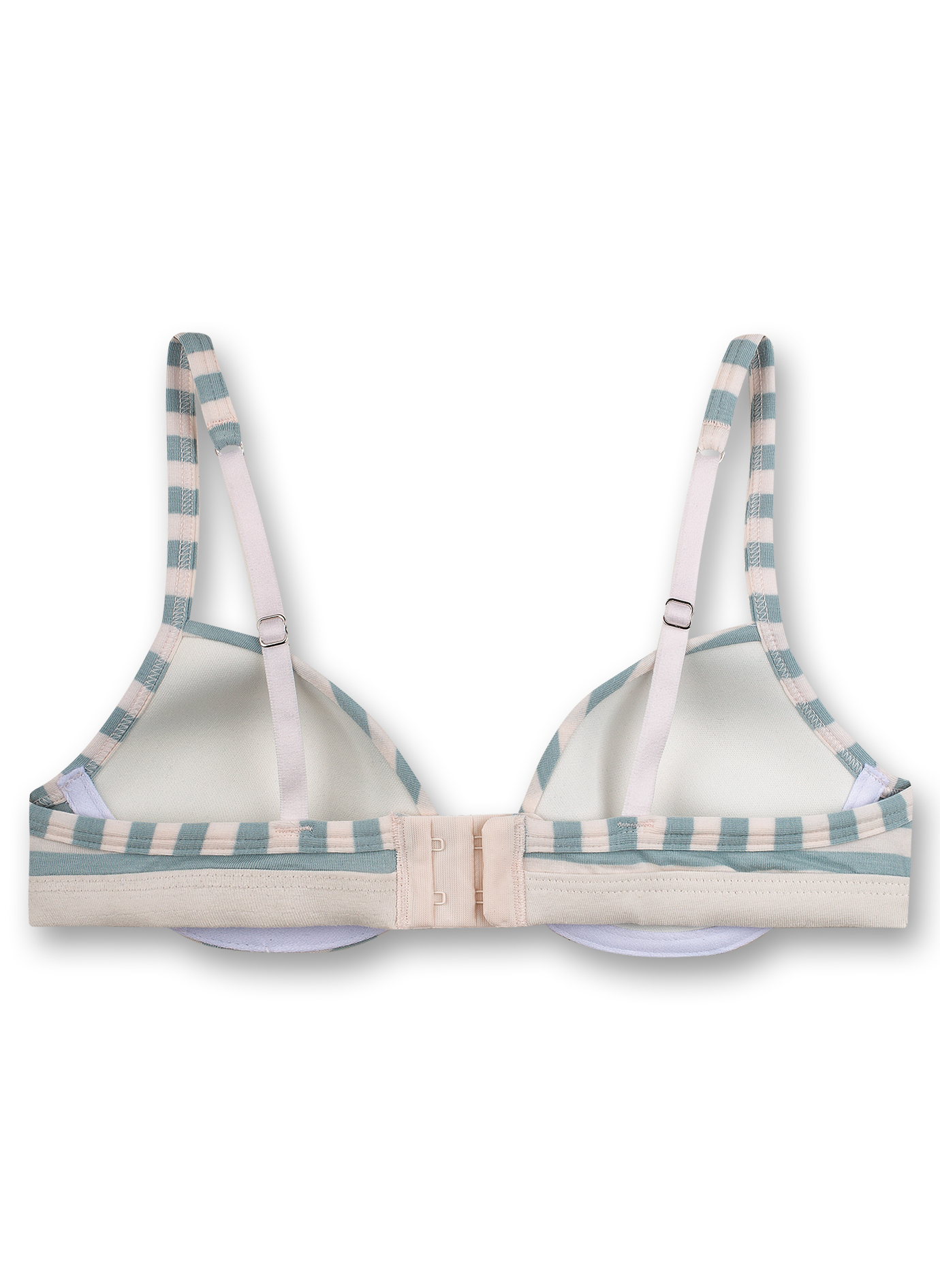 Mädchen-Soft Cup Bra Hellblau Ringel Caribbean Nights