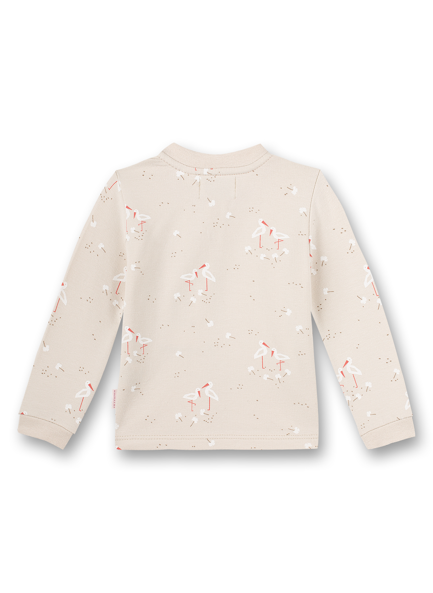 Mädchen-Sweatjacke Beige Family Stork