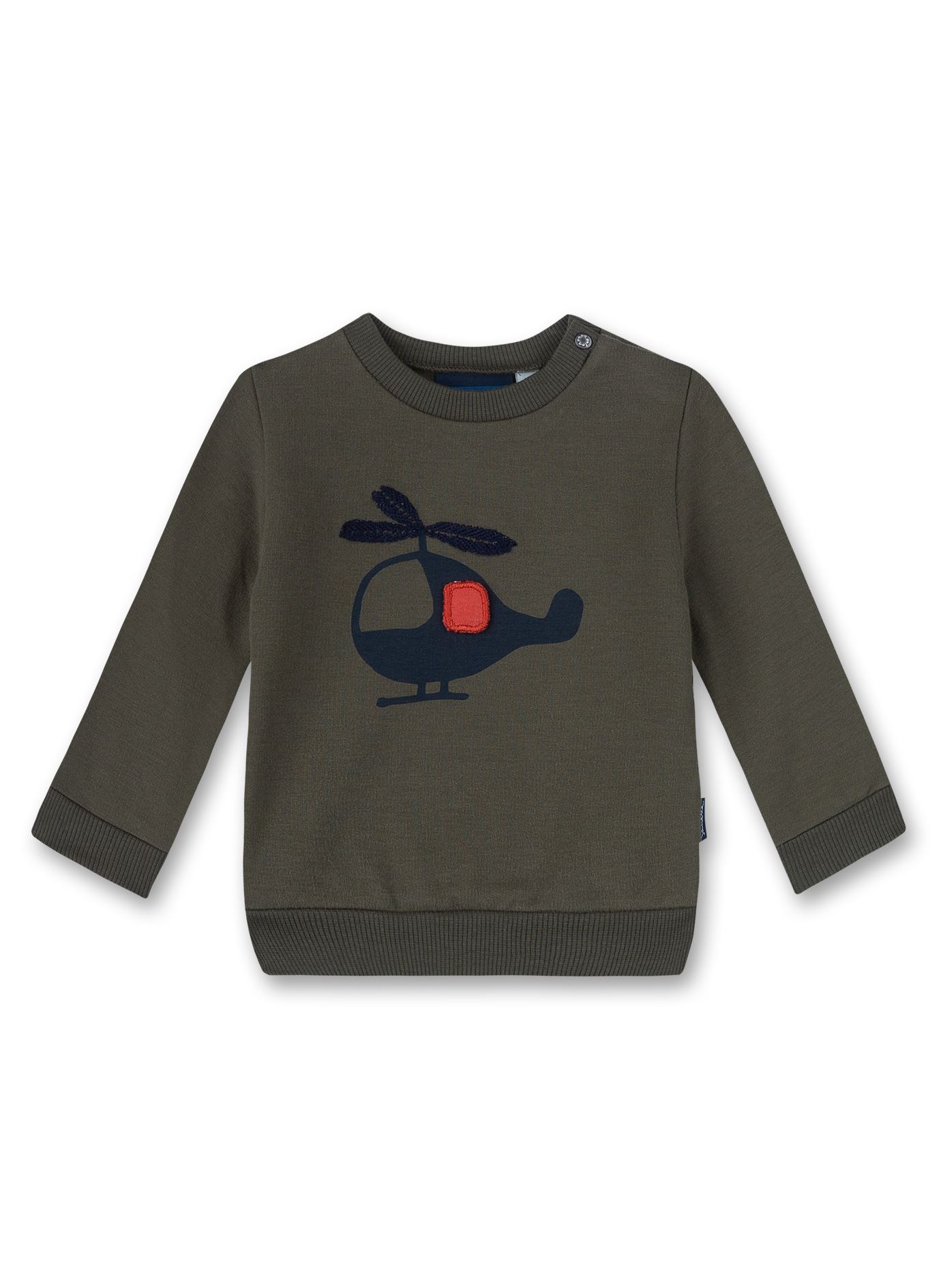 Jungen-Sweatshirt Grün Let's fly