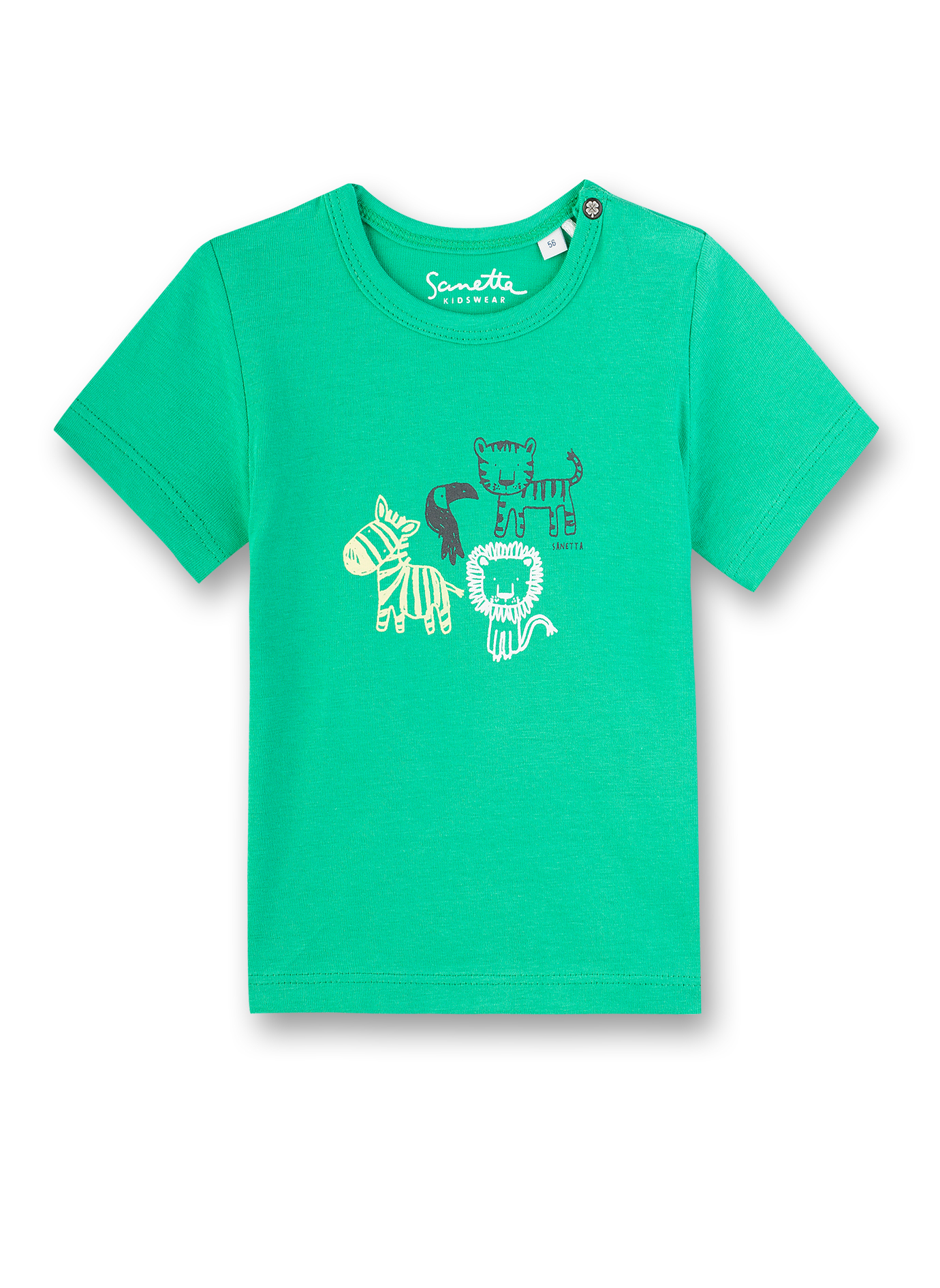 Jungen T-Shirt Grün Little Friends